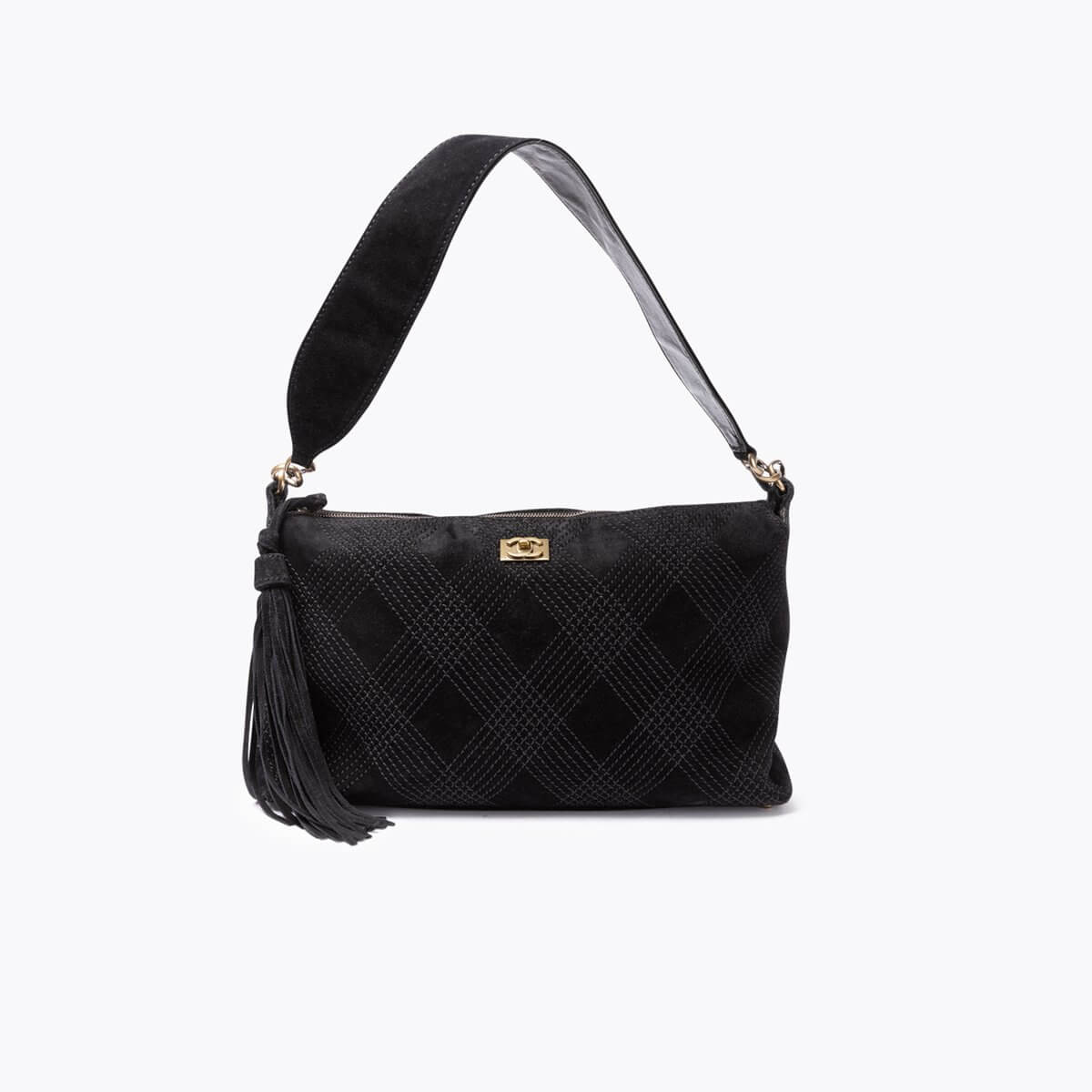CHANEL Suede Shoulder Bag