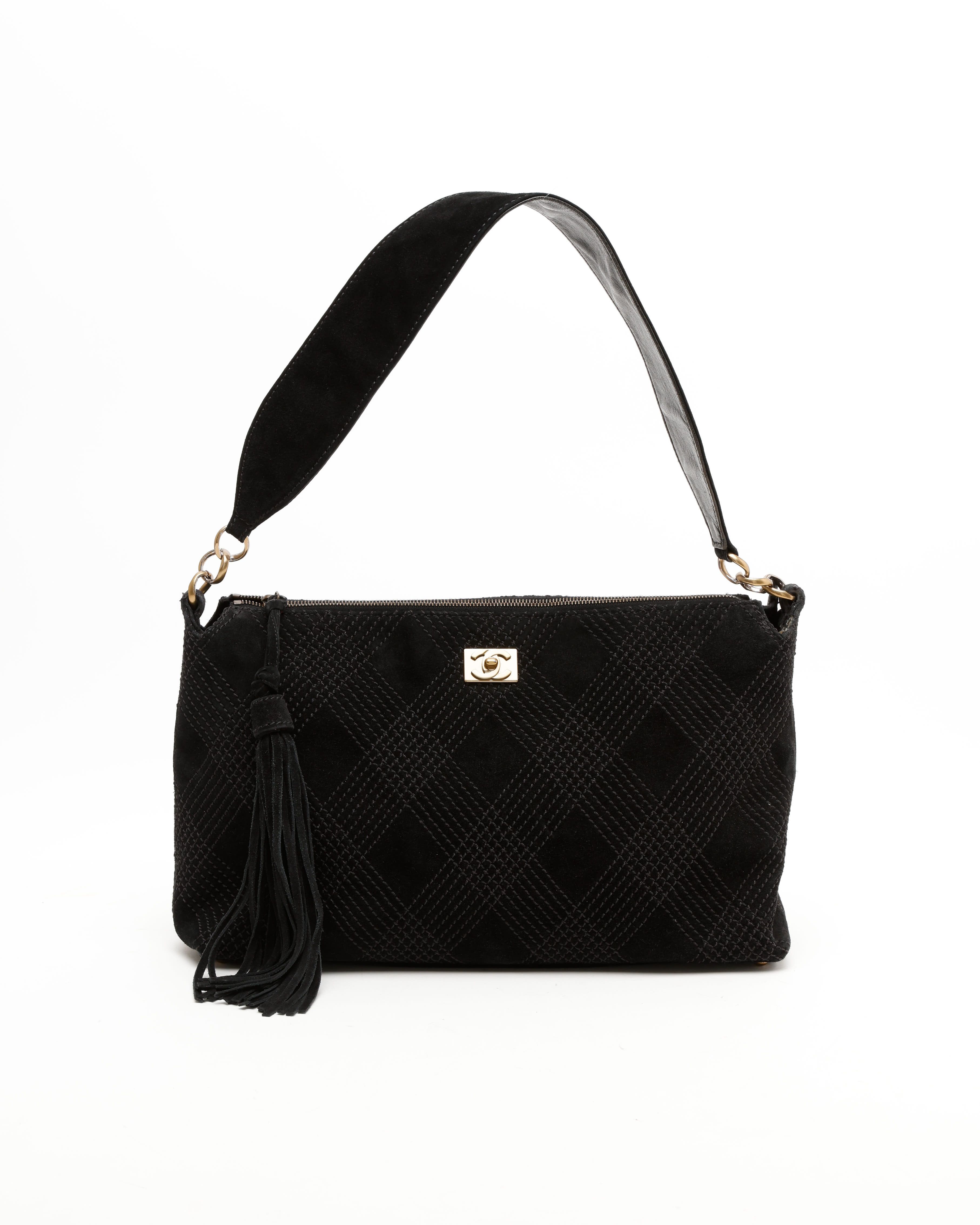 CHANEL Suede Shoulder Bag