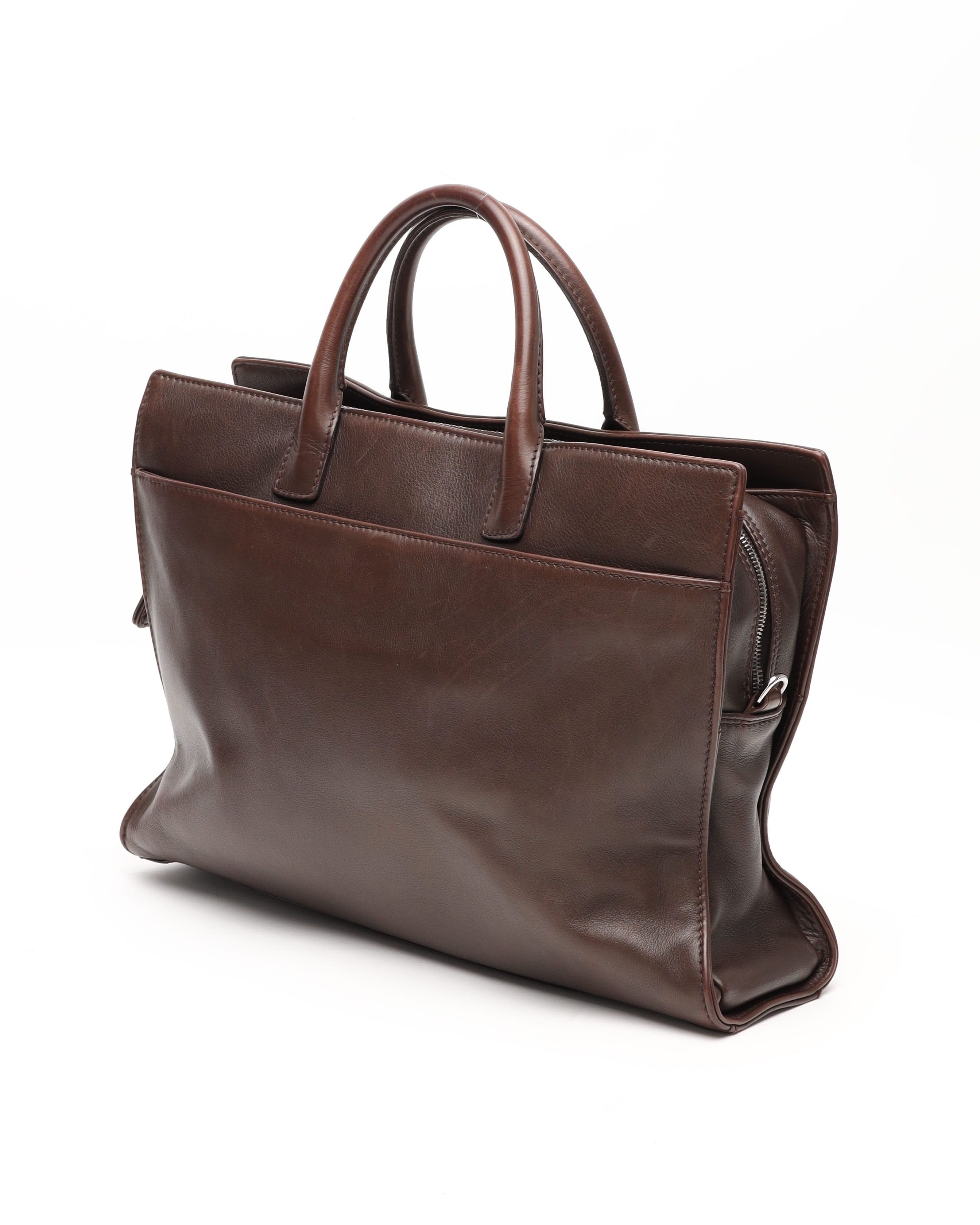 Pre-owned Chanel Cc Tote Bag In Brown