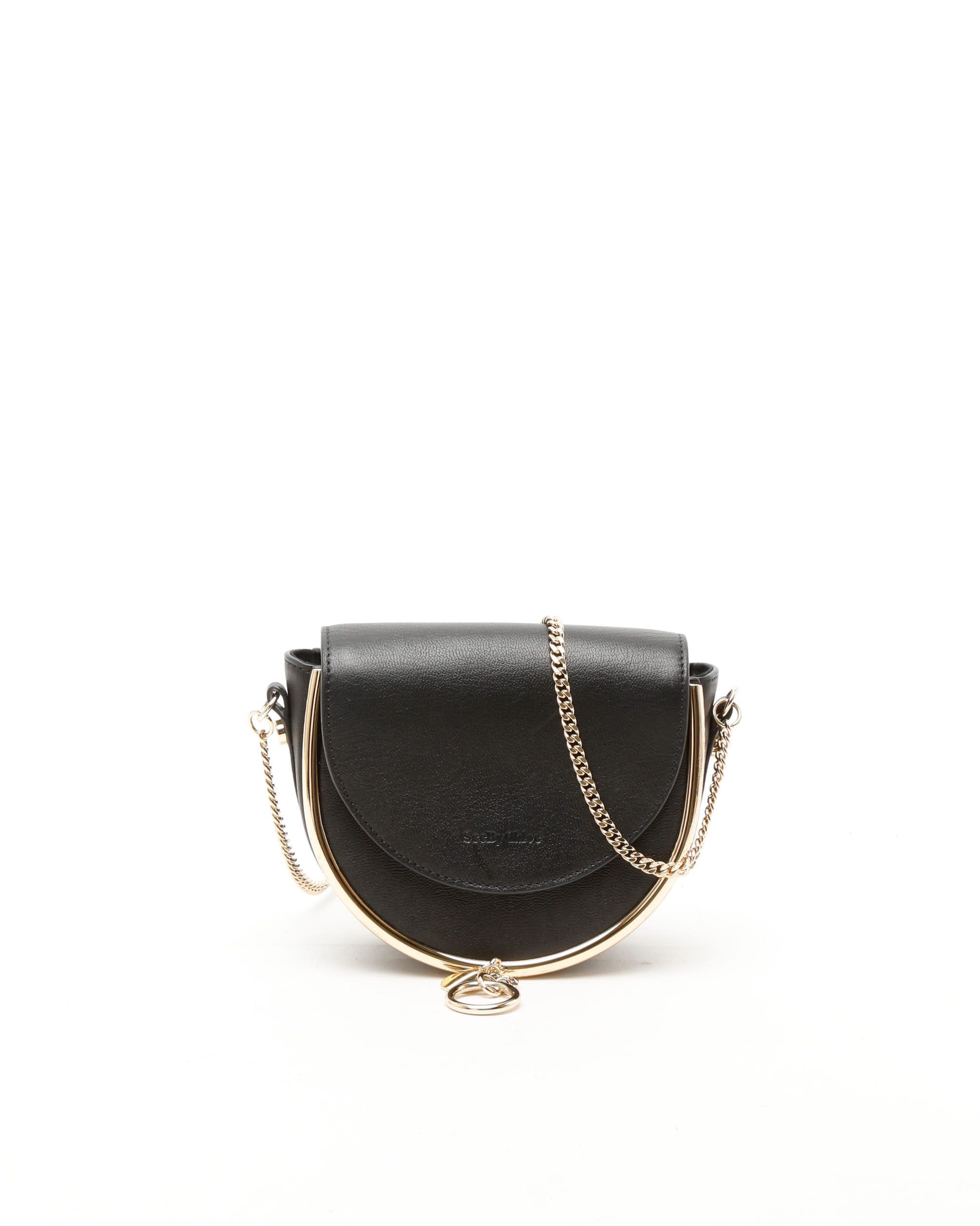 Chloé See By Chloe Mara Saddle Crossbody Bag In Black