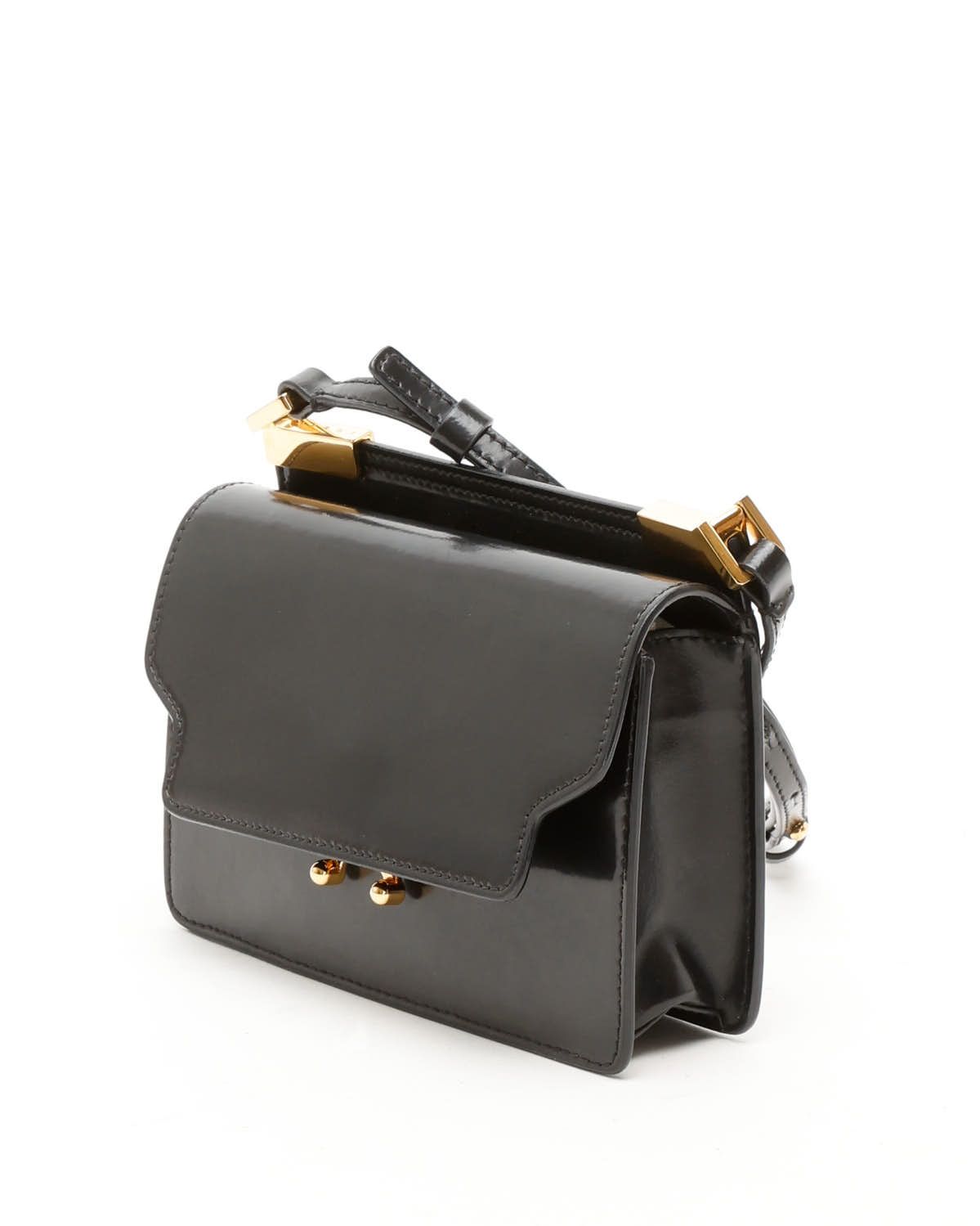 Marni Small Trunk Crossbody Bag In Black