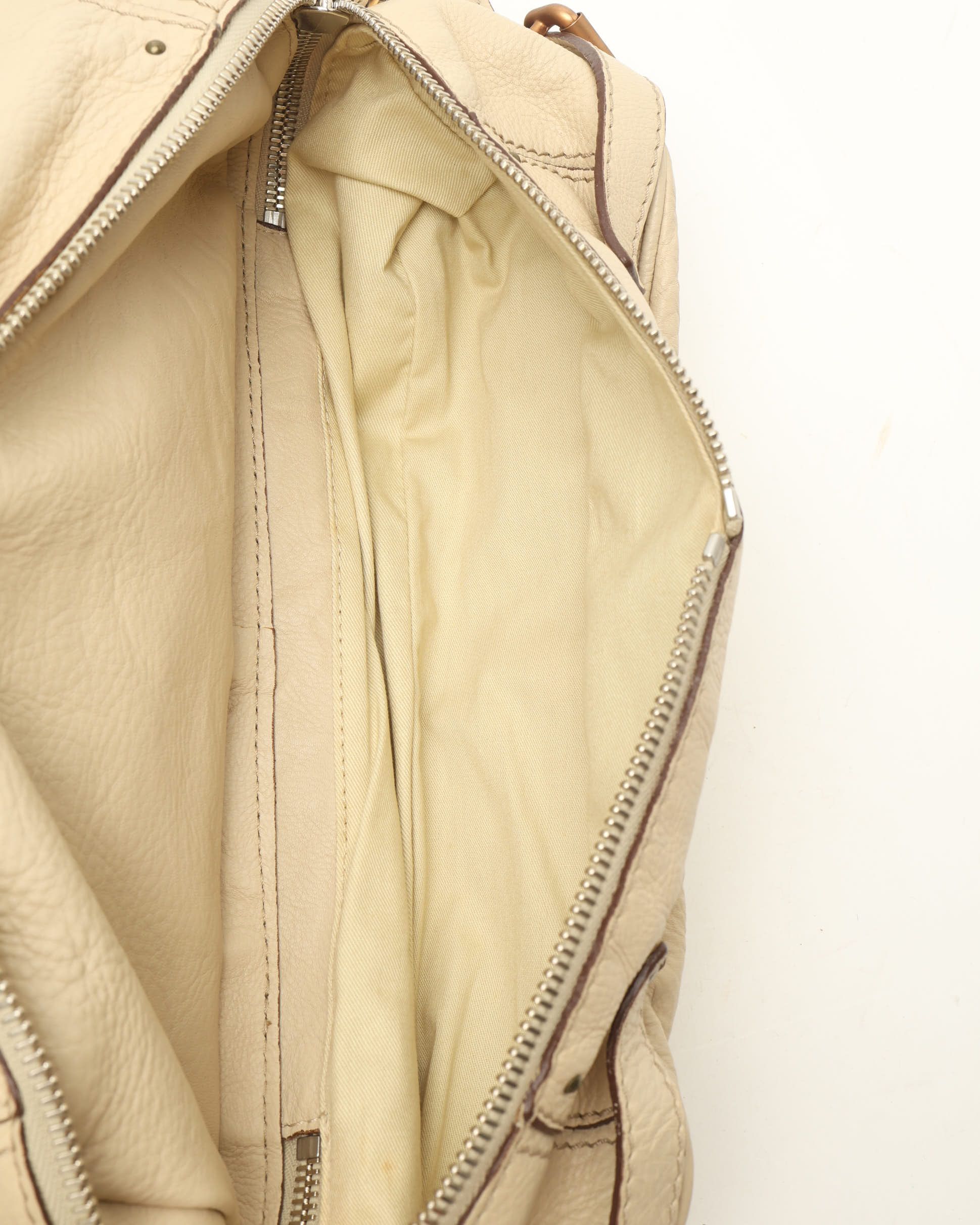 Chloé Paddington Zip Tote Bag In Sand