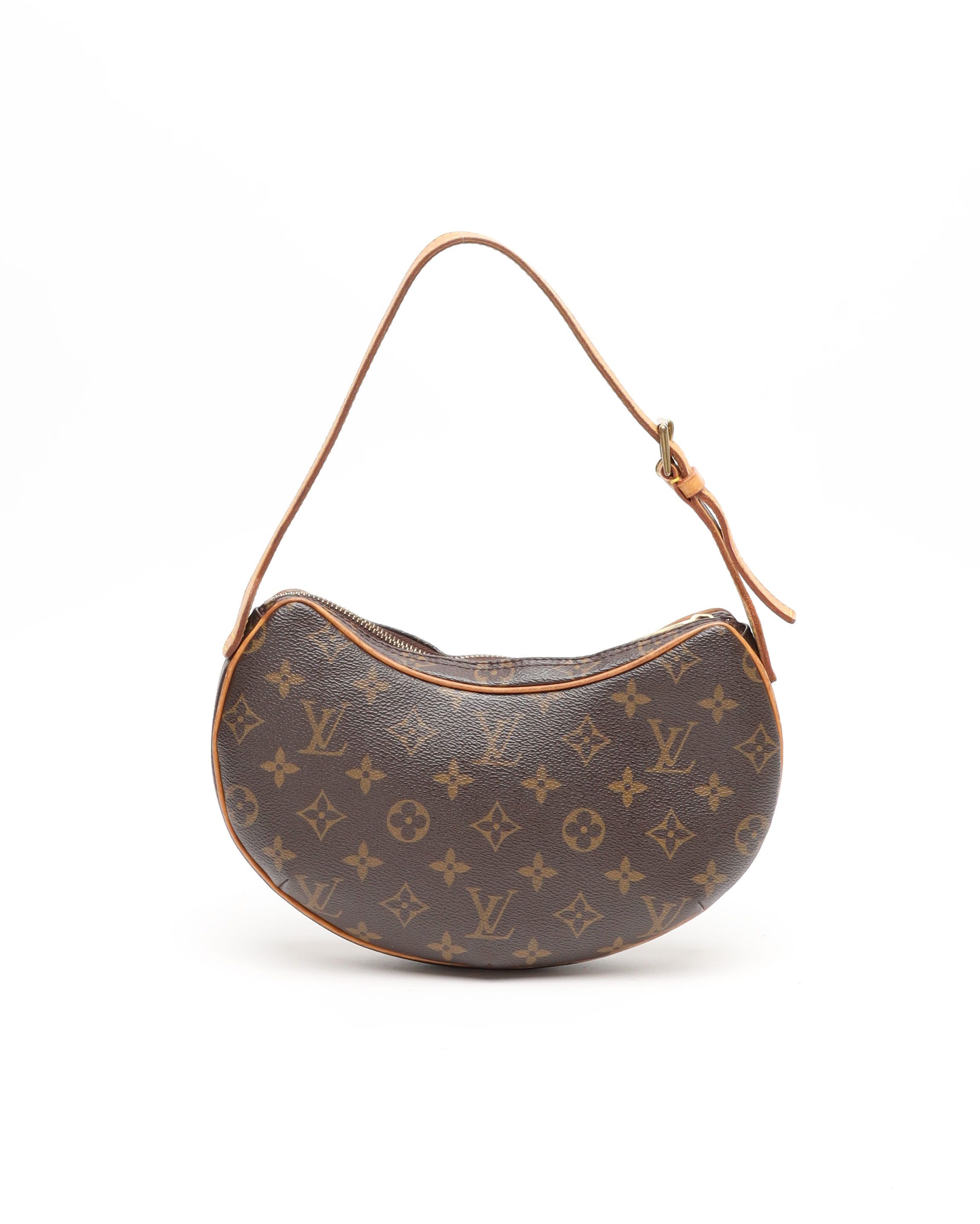 Pre-owned Louis Vuitton Monogram Croissant Pm Bag In Brown
