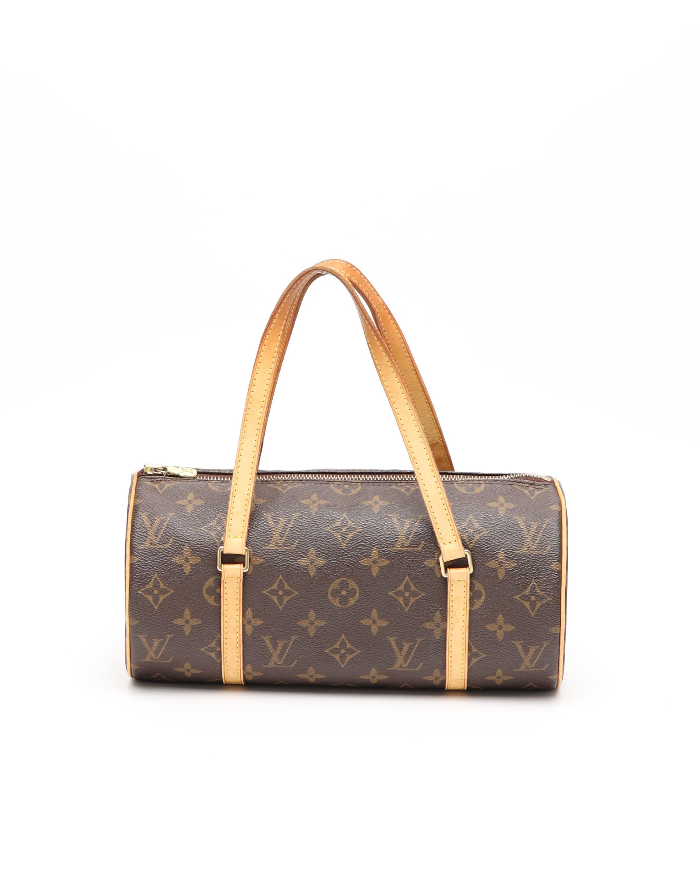 Pre-owned Louis Vuitton Monogram Papillon 26 Bag In Brown