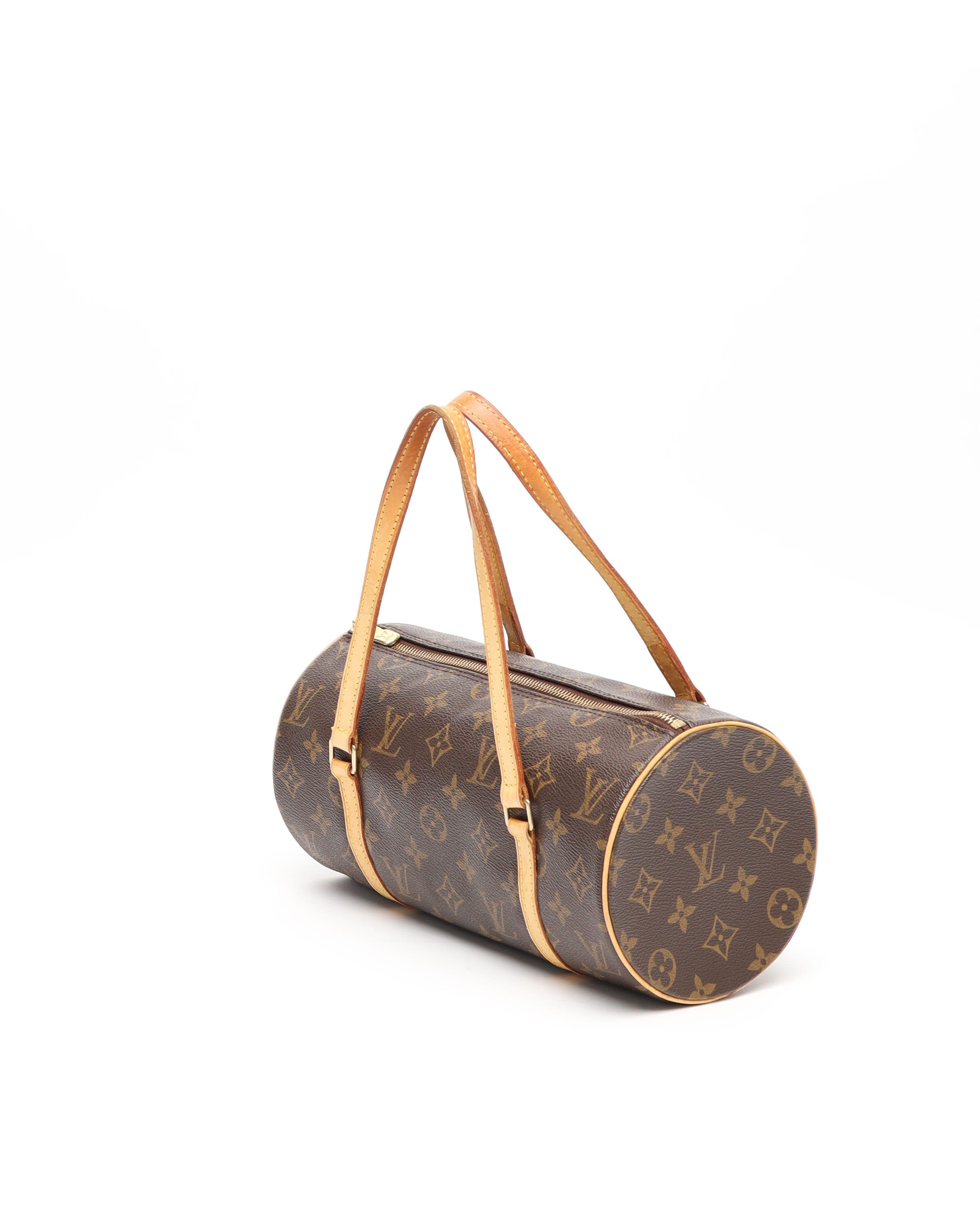 Pre-owned Louis Vuitton Monogram Papillon 26 Bag In Brown