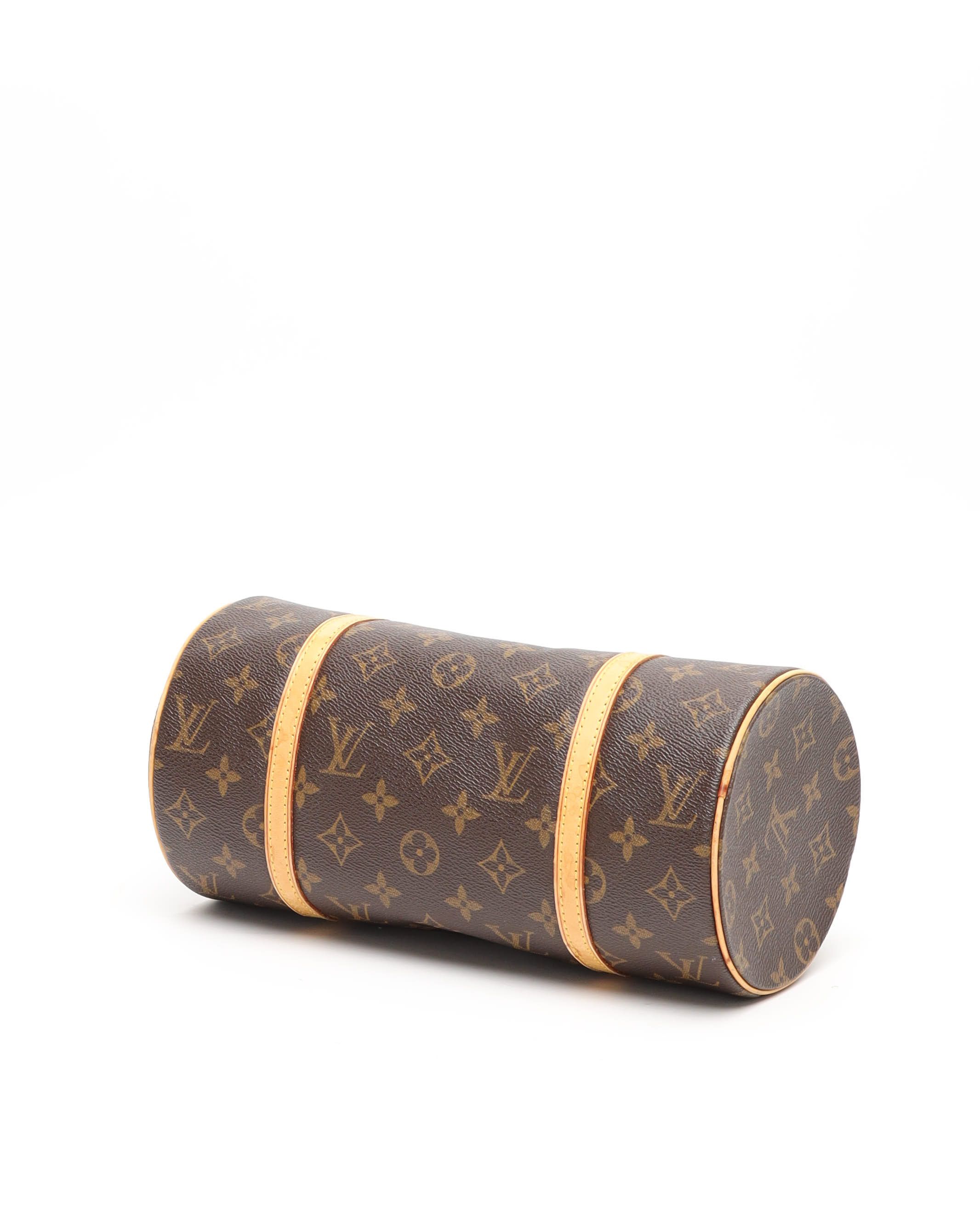 Pre-owned Louis Vuitton Monogram Papillon 26 Bag In Brown