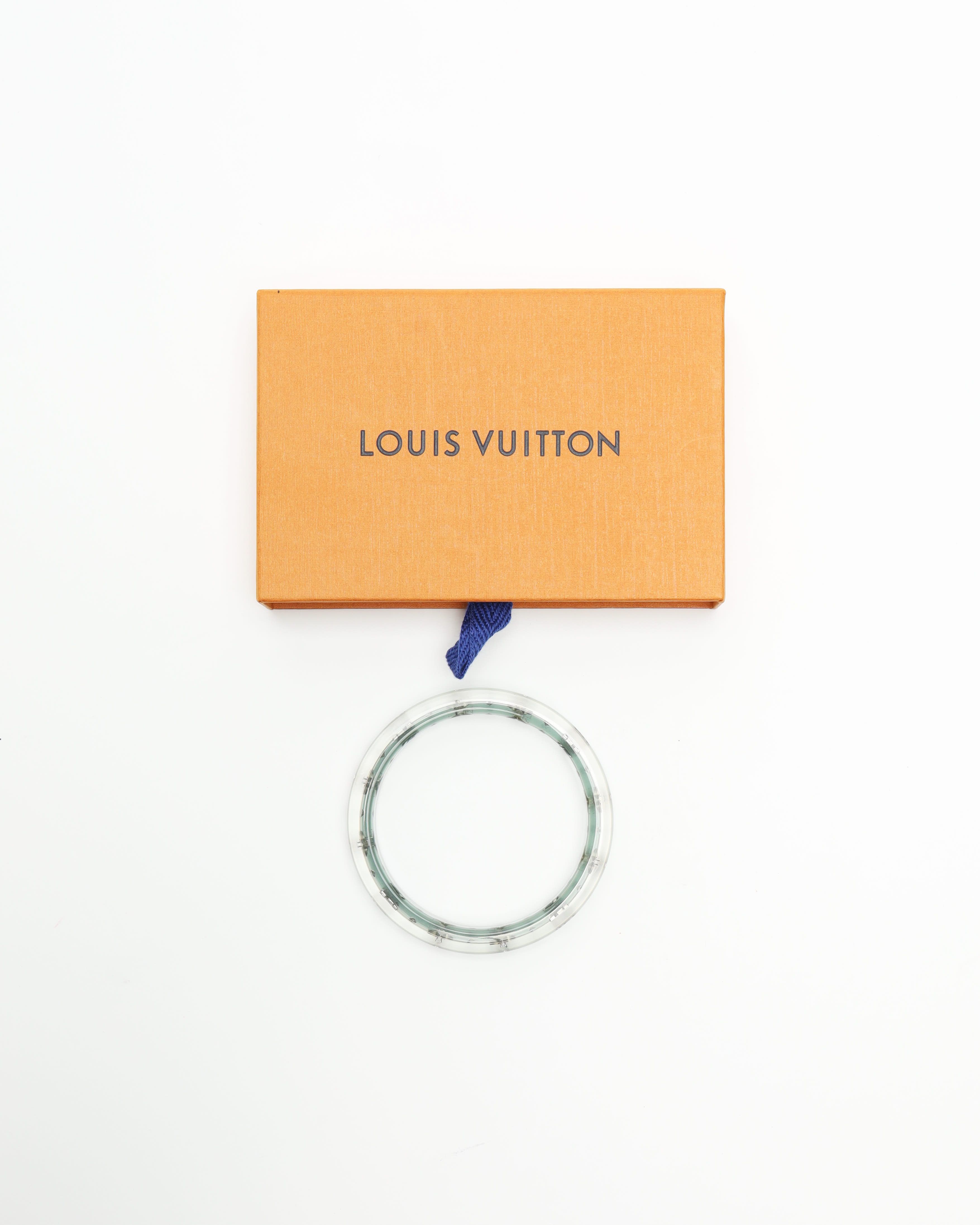 Pre-owned Louis Vuitton Lv Sparks Bangle, Size M In Green