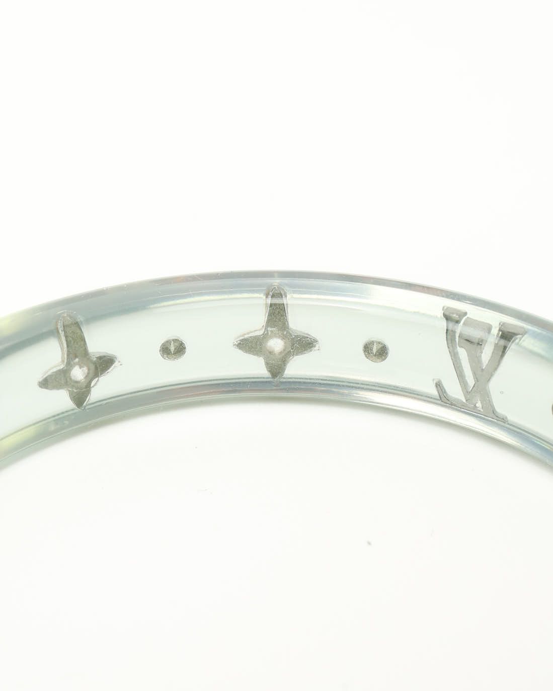 Pre-owned Louis Vuitton Lv Sparks Bangle, Size M In Green