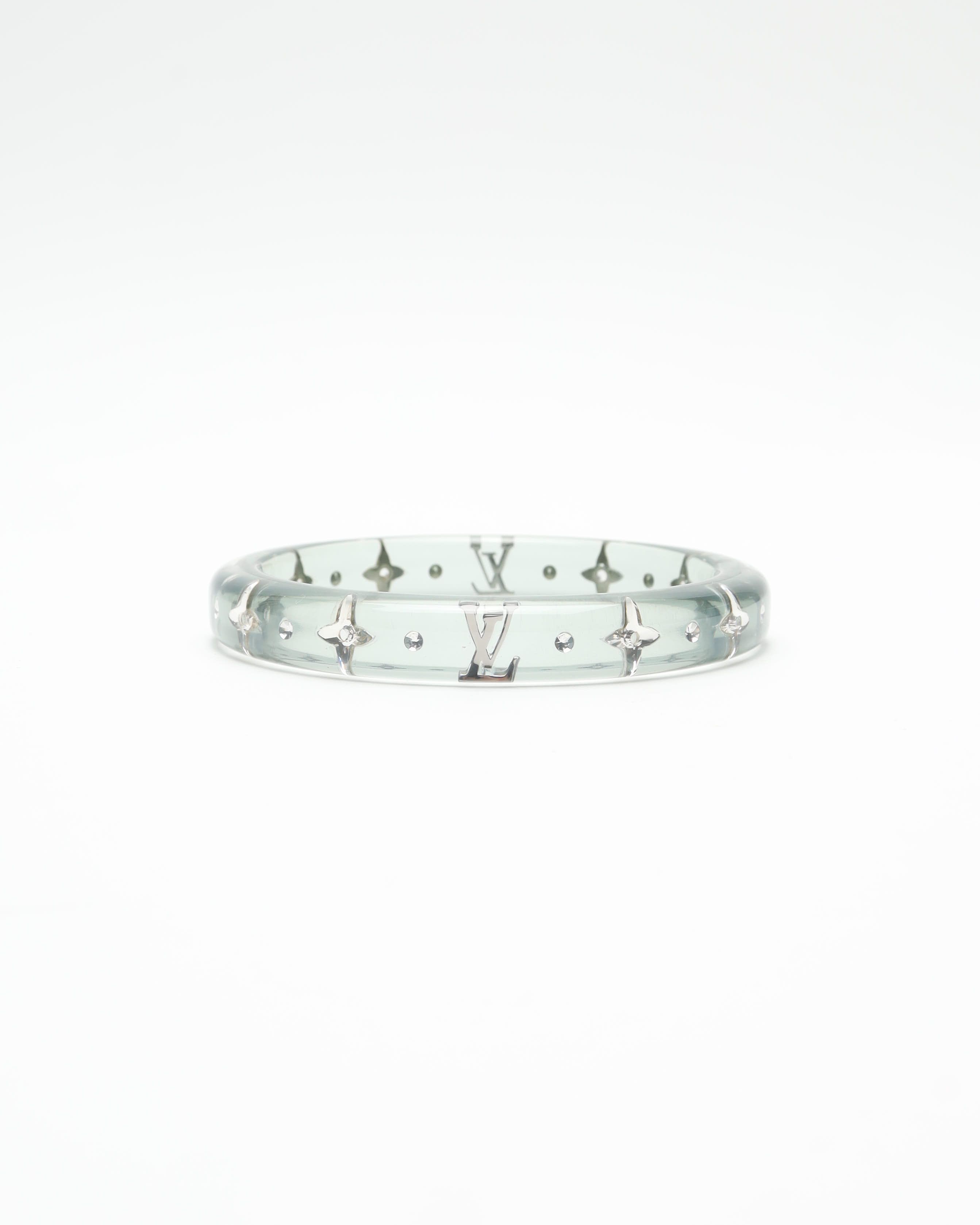 Pre-owned Louis Vuitton Lv Sparks Bangle, Size M In Green