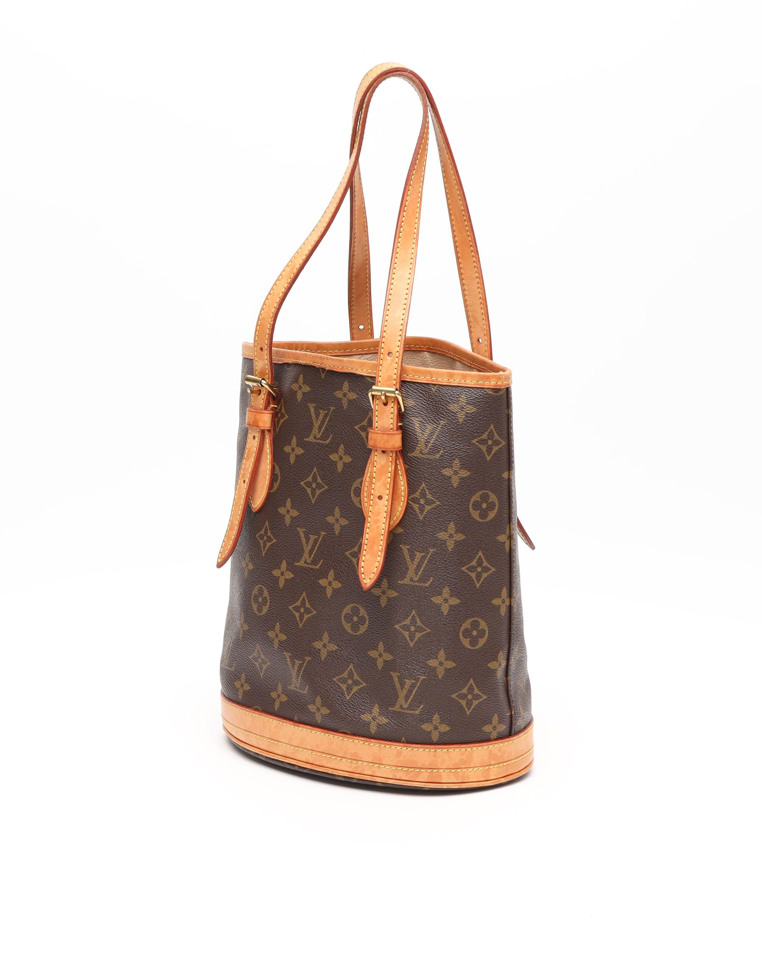 Pre-owned Louis Vuitton Monogram Bucket Pm Bag In Brown