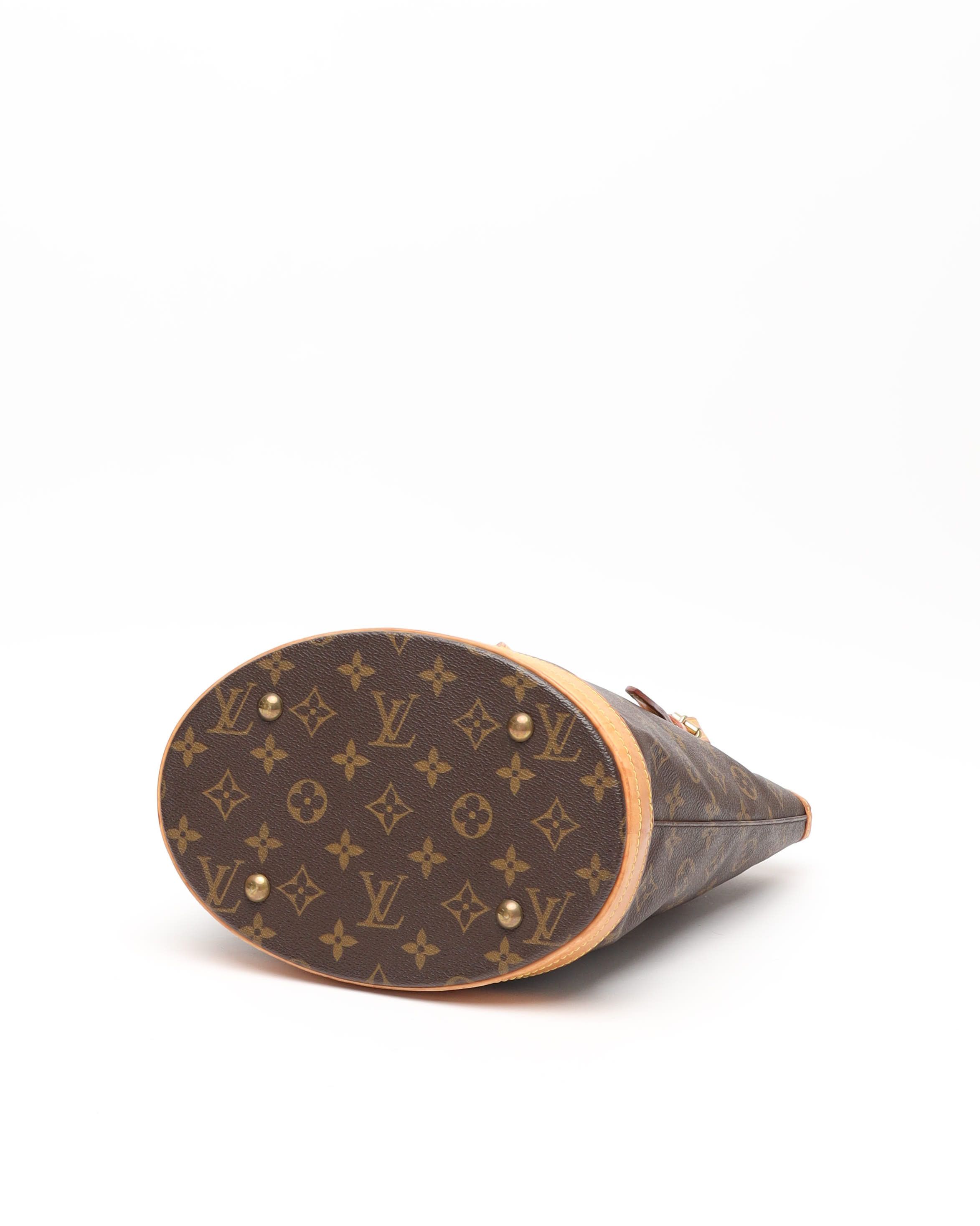 Pre-owned Louis Vuitton Monogram Bucket Pm Bag In Brown
