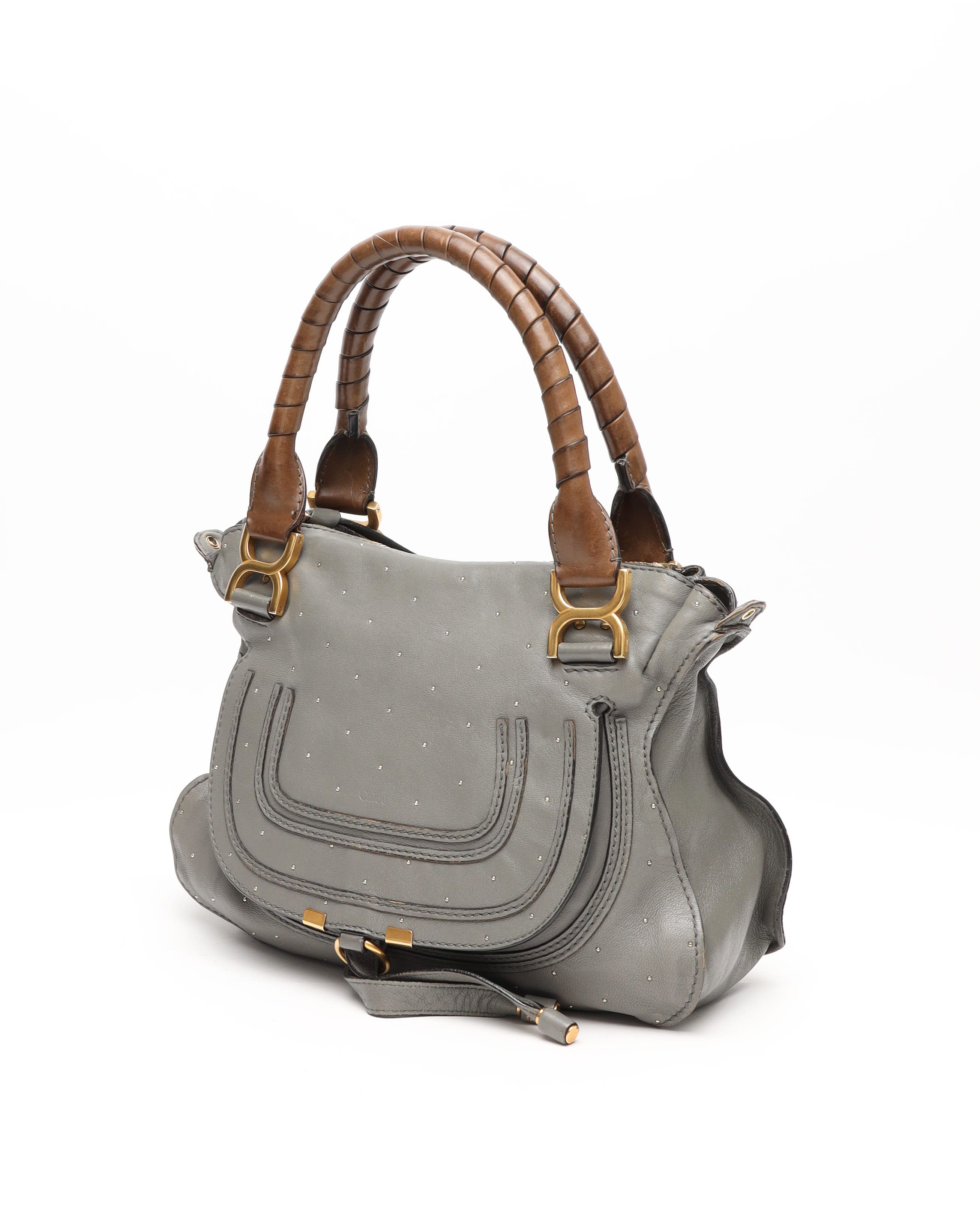 Chloé Medium Marcie Bag In Gray