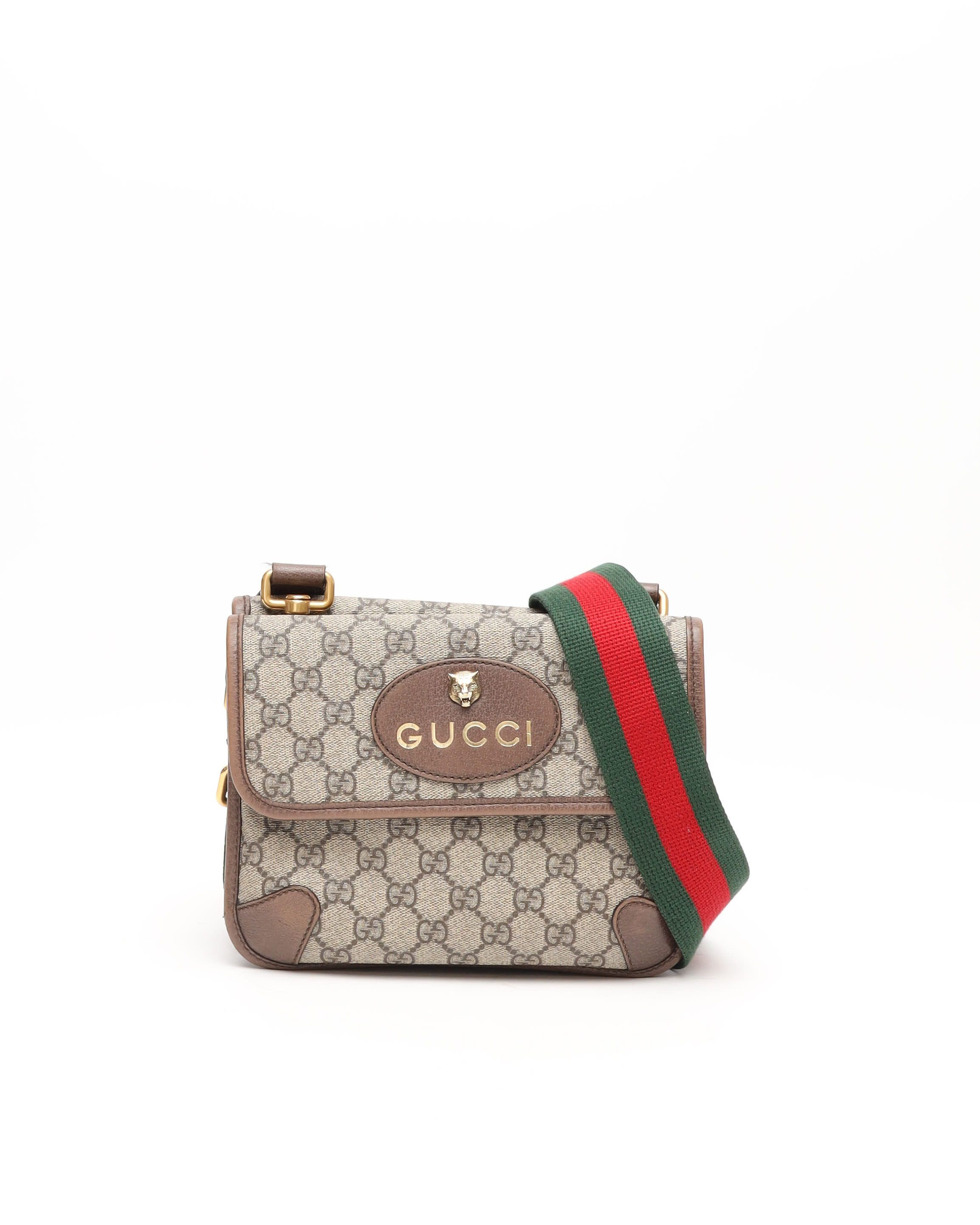 Gucci Small Neo Vintage Messenger Bag In Neutrals