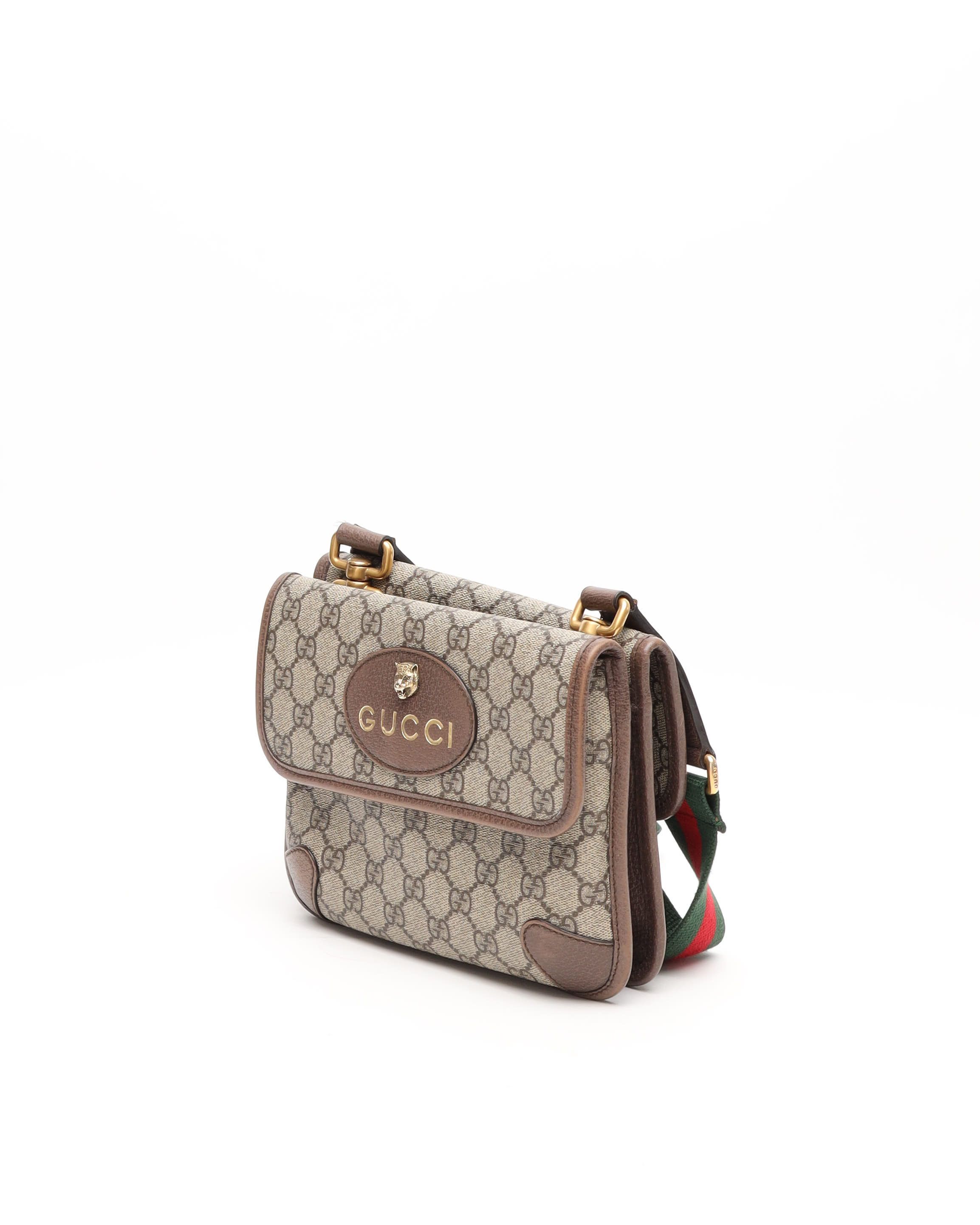 Gucci Small Neo Vintage Messenger Bag In Neutrals