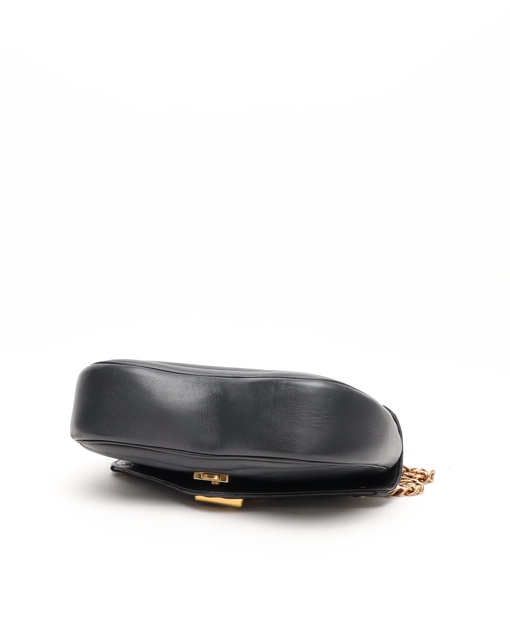 Pre-owned Louis Vuitton New Wave Pm Chain Bag In Black
