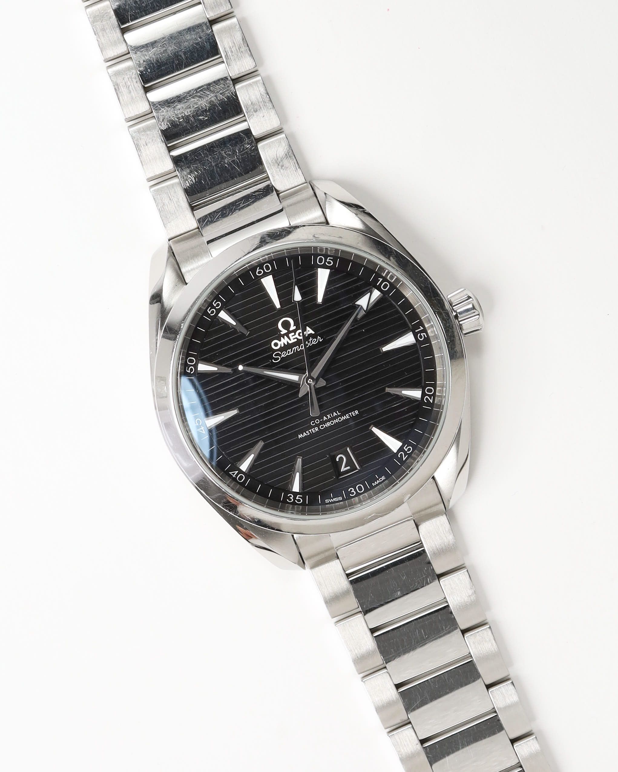 Omega Seamaster 41mm Co-axial Aqua Terra Full Set Watch In Metallic