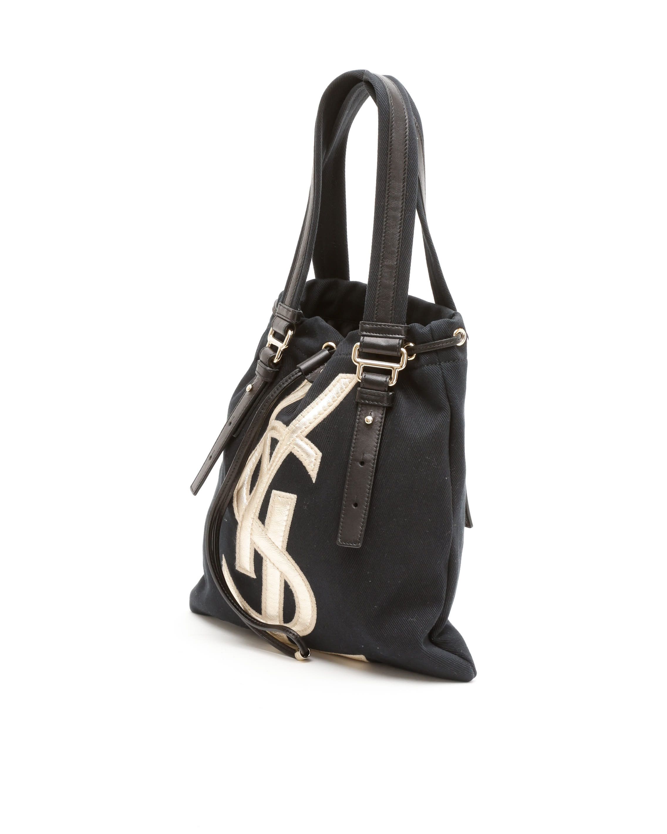 Saint Laurent Small Kahala Tote Bag In Black