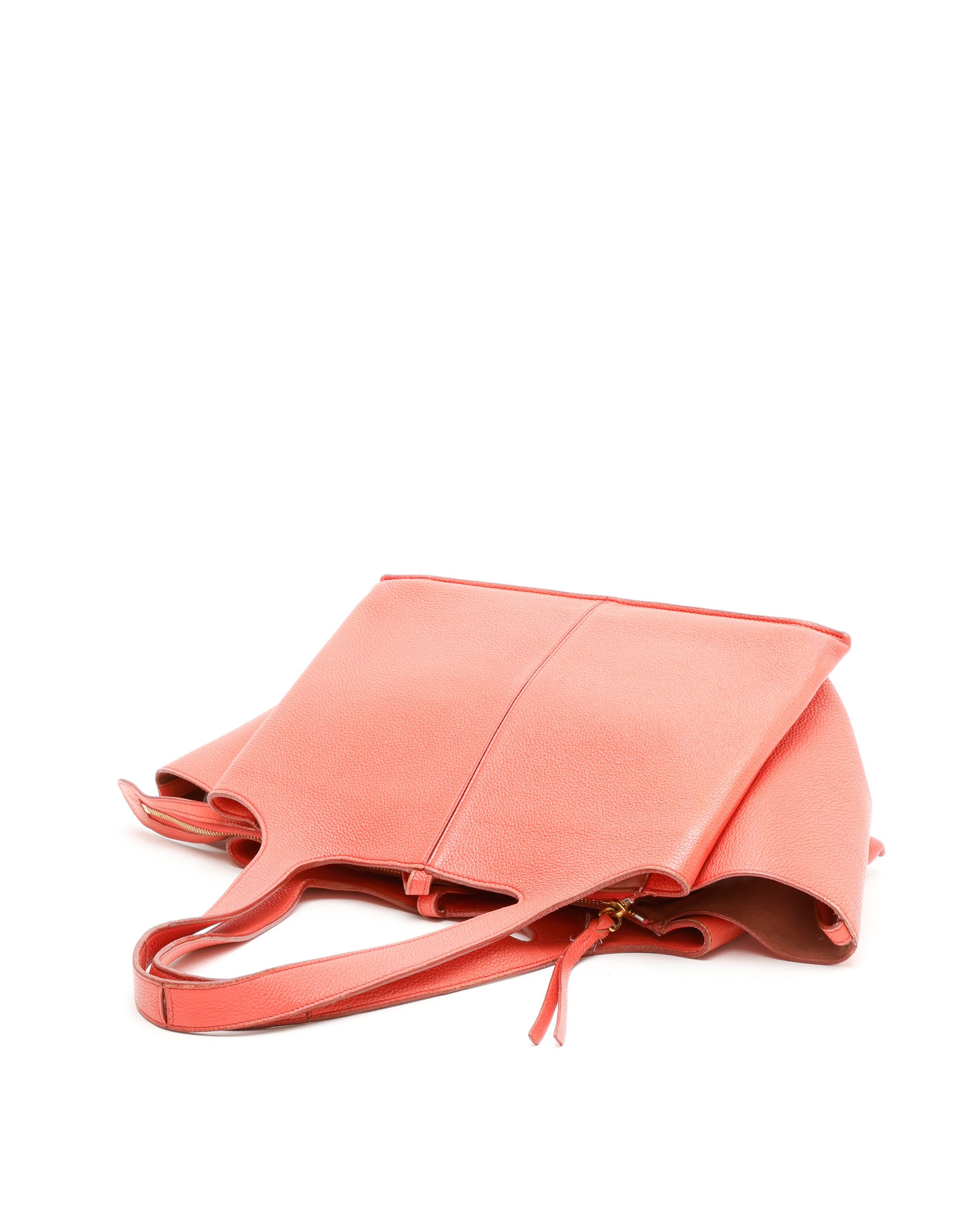 Celine Céline Small Tri-fold Bag In Pink