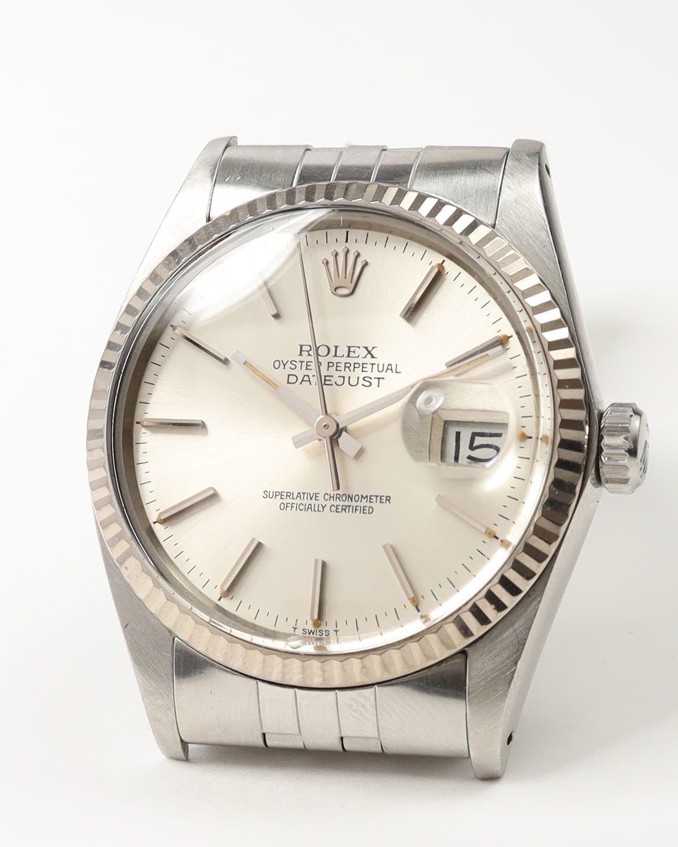 Rolex Datejust 36mm Ref 16014 Ca 1985 Watch In Silver