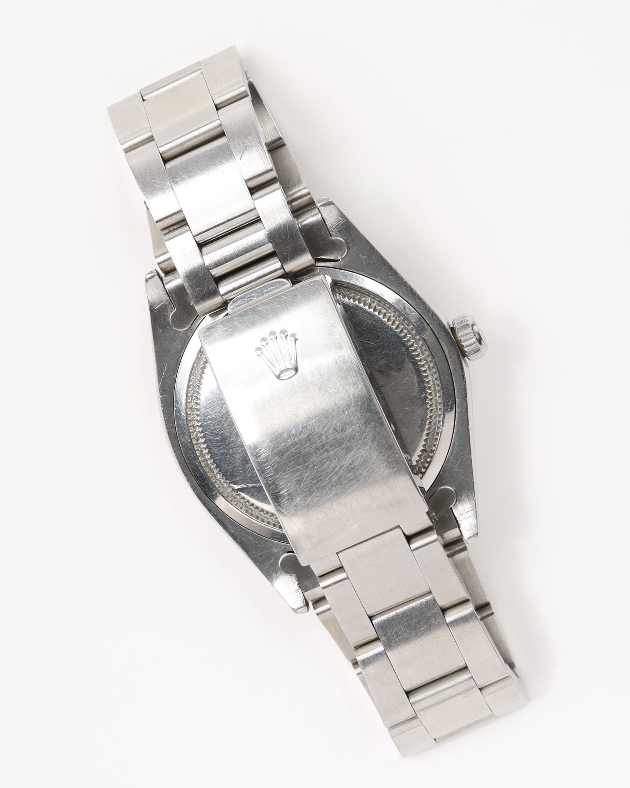 Rolex Oysterdate Precision 34mm Ref 6694 Very Rare Linen Dial 1970 Watch In Silver