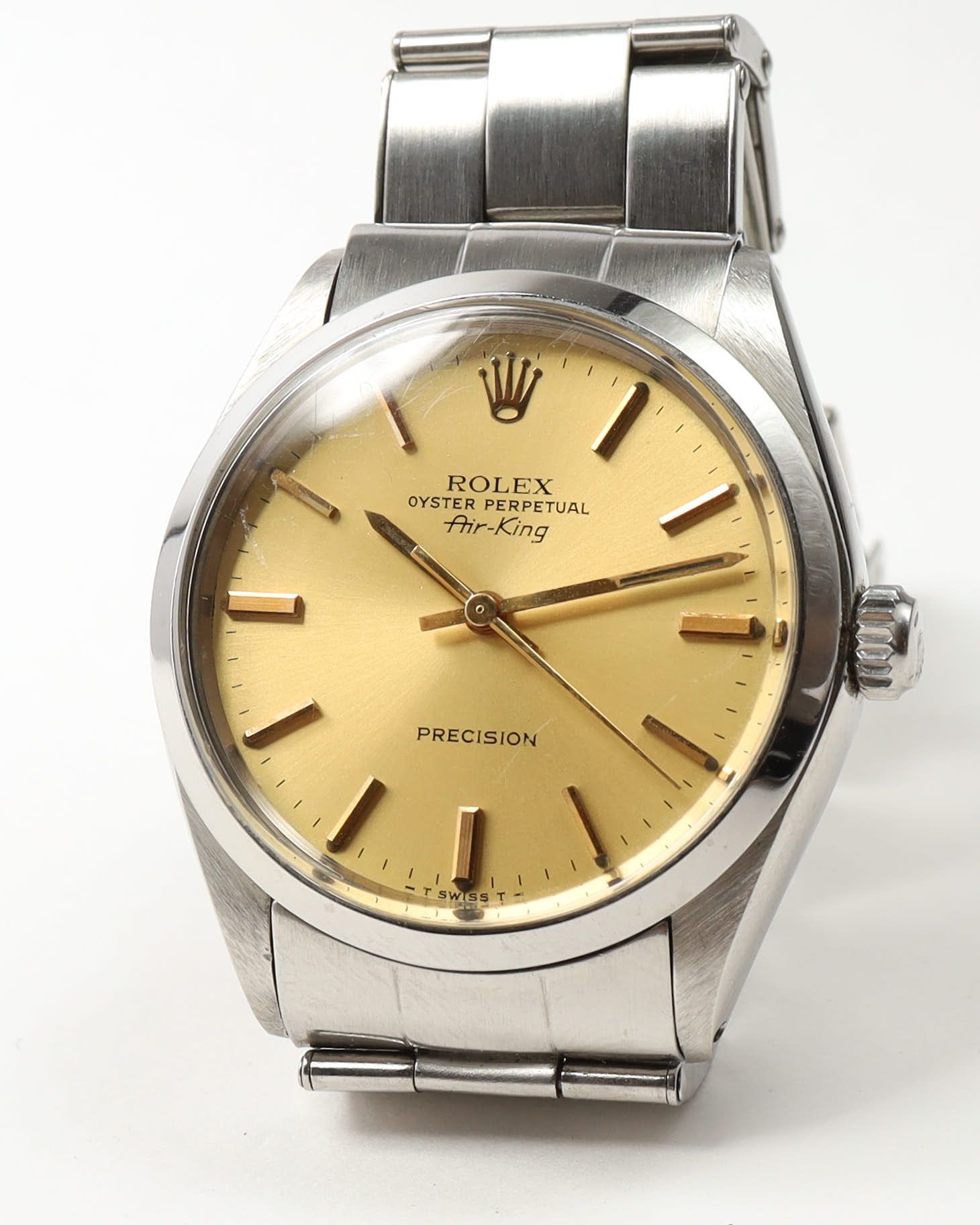 Rolex Air-king 34mm Ref 5500 Watch In Silver