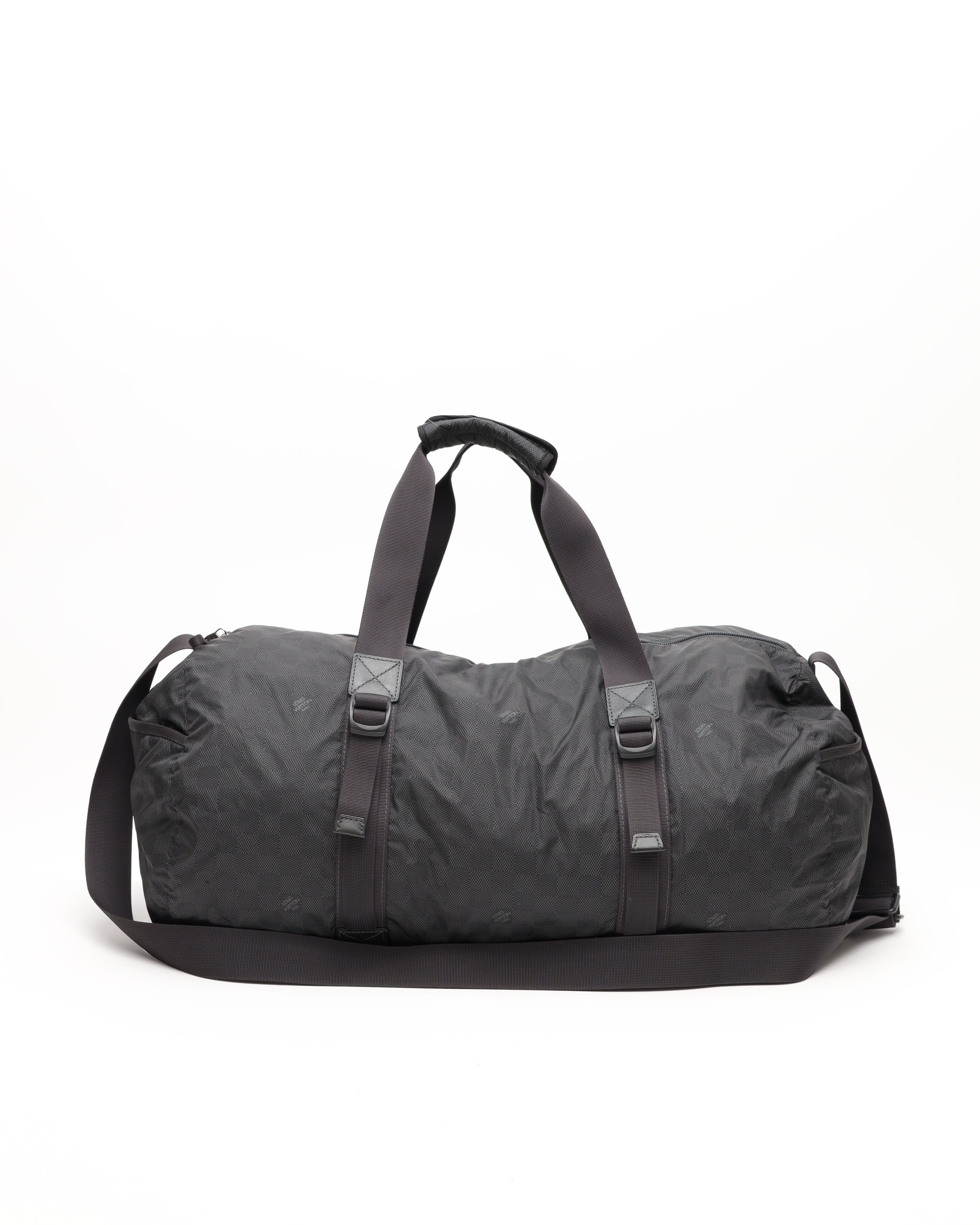 Pre-owned Louis Vuitton Damier Aventure Practical Weekend Bag In Gray