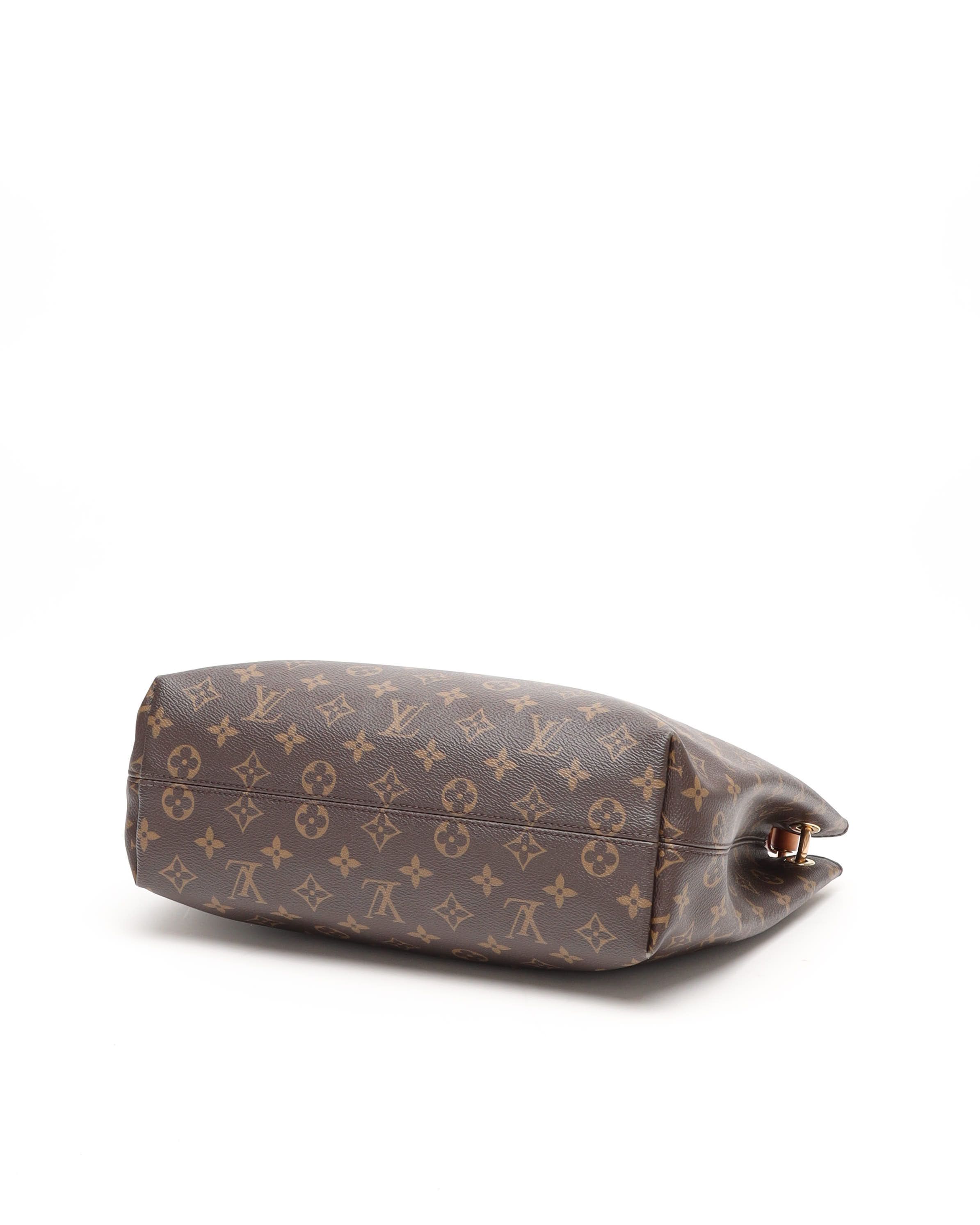 Pre-owned Louis Vuitton Monogram Graceful Pm Bag In Brown