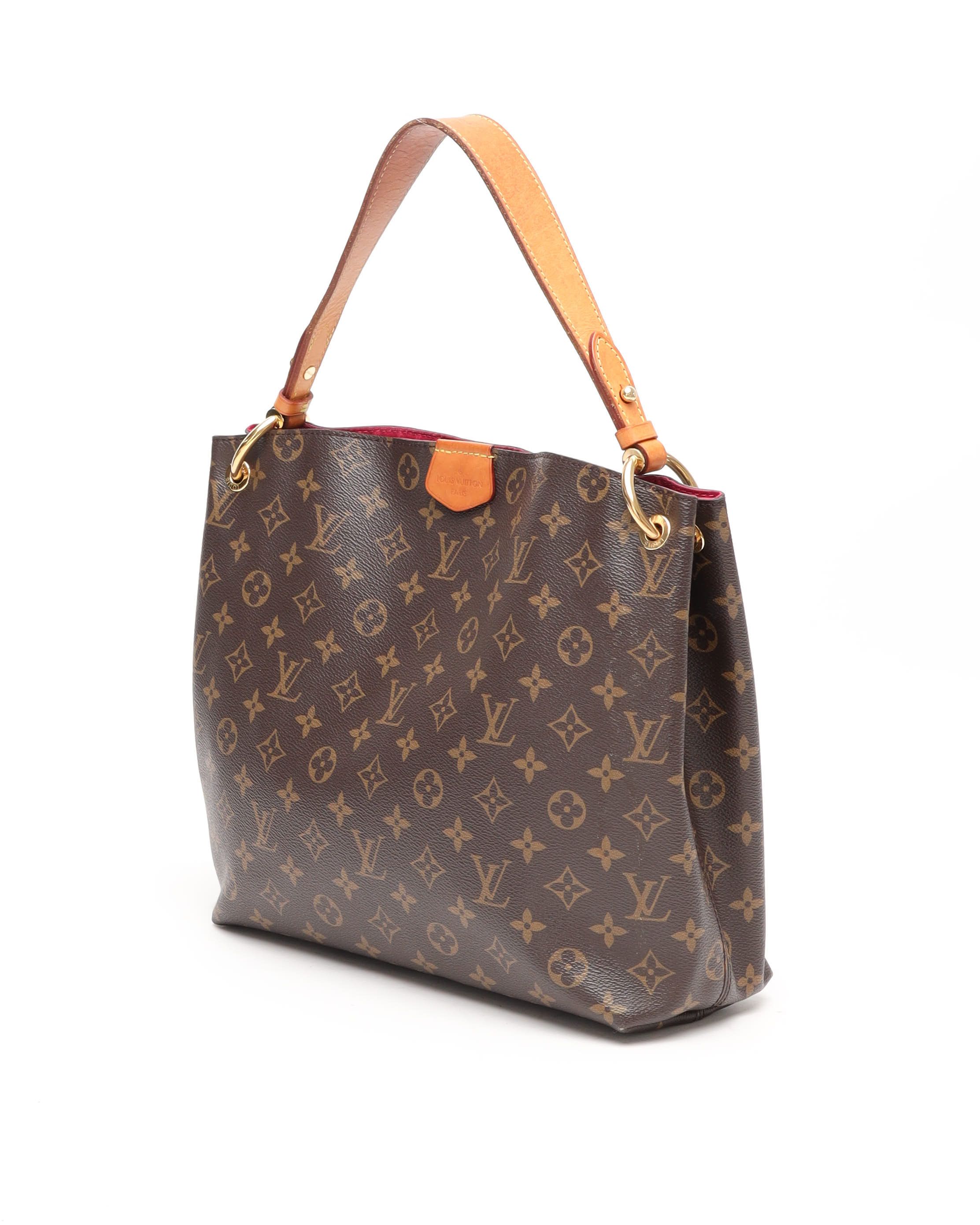 Pre-owned Louis Vuitton Monogram Graceful Pm Bag In Brown