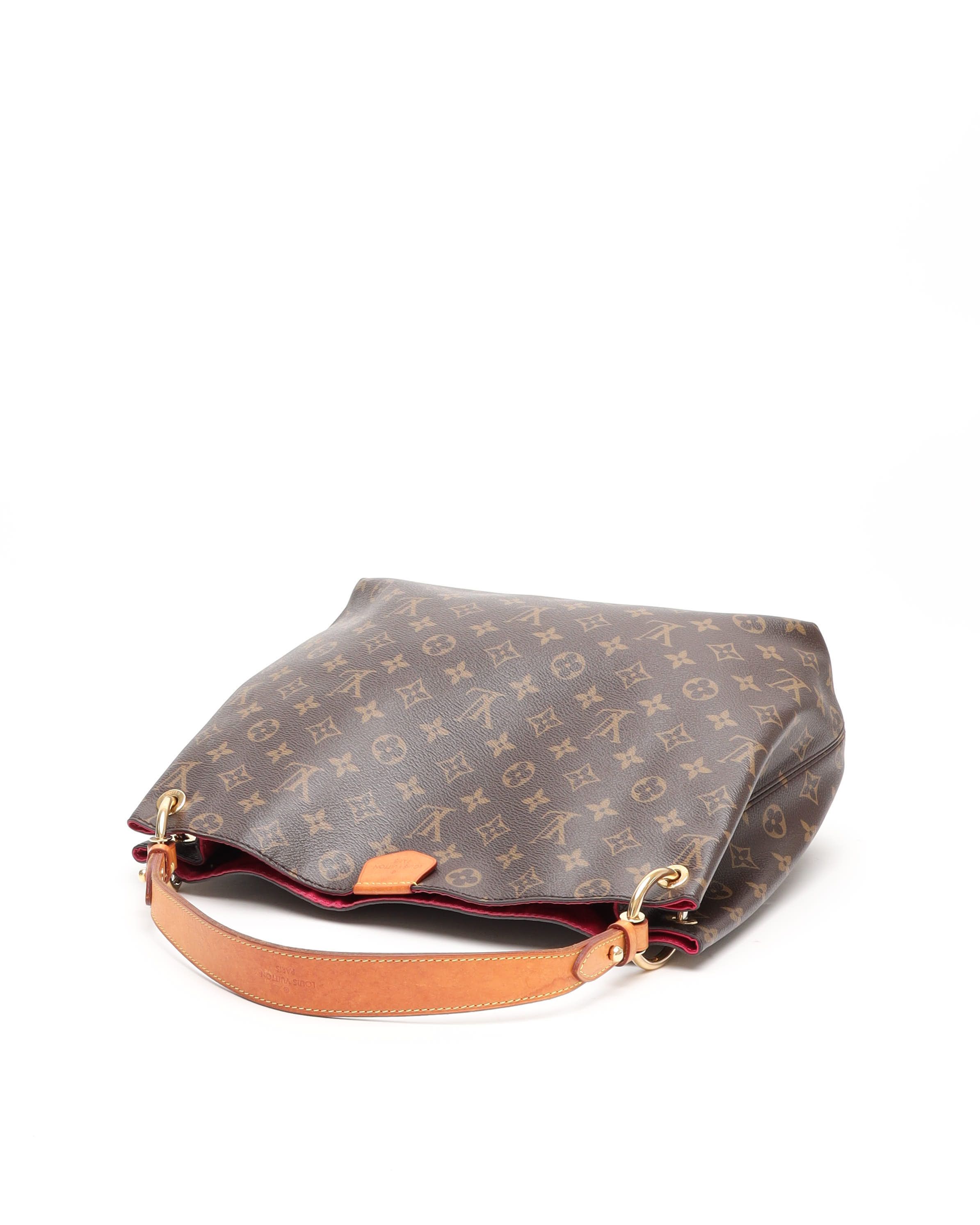 Pre-owned Louis Vuitton Monogram Graceful Pm Bag In Brown