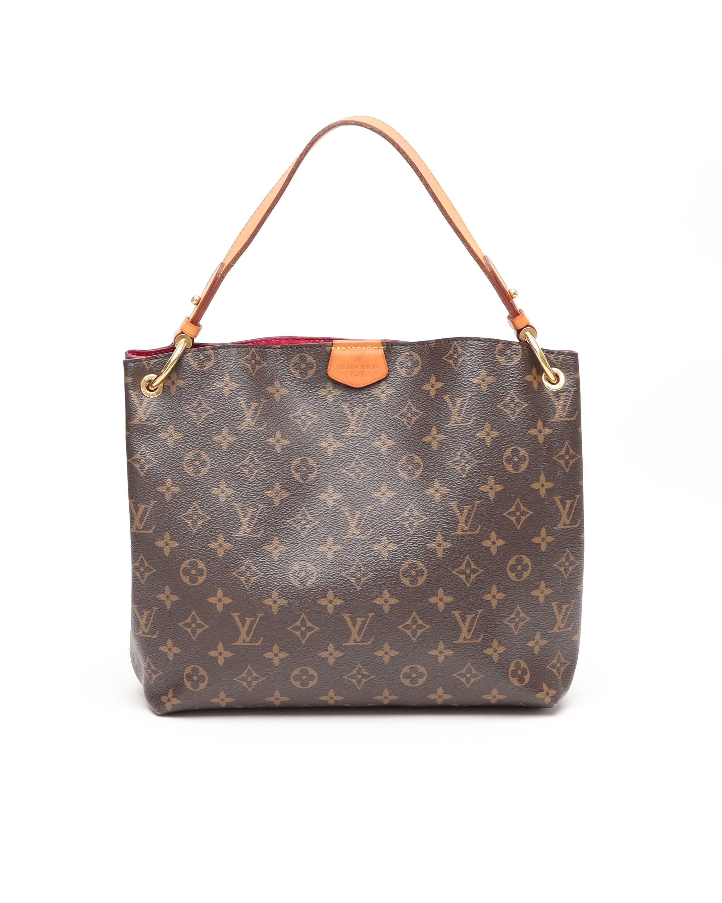 Pre-owned Louis Vuitton Monogram Graceful Pm Bag In Brown