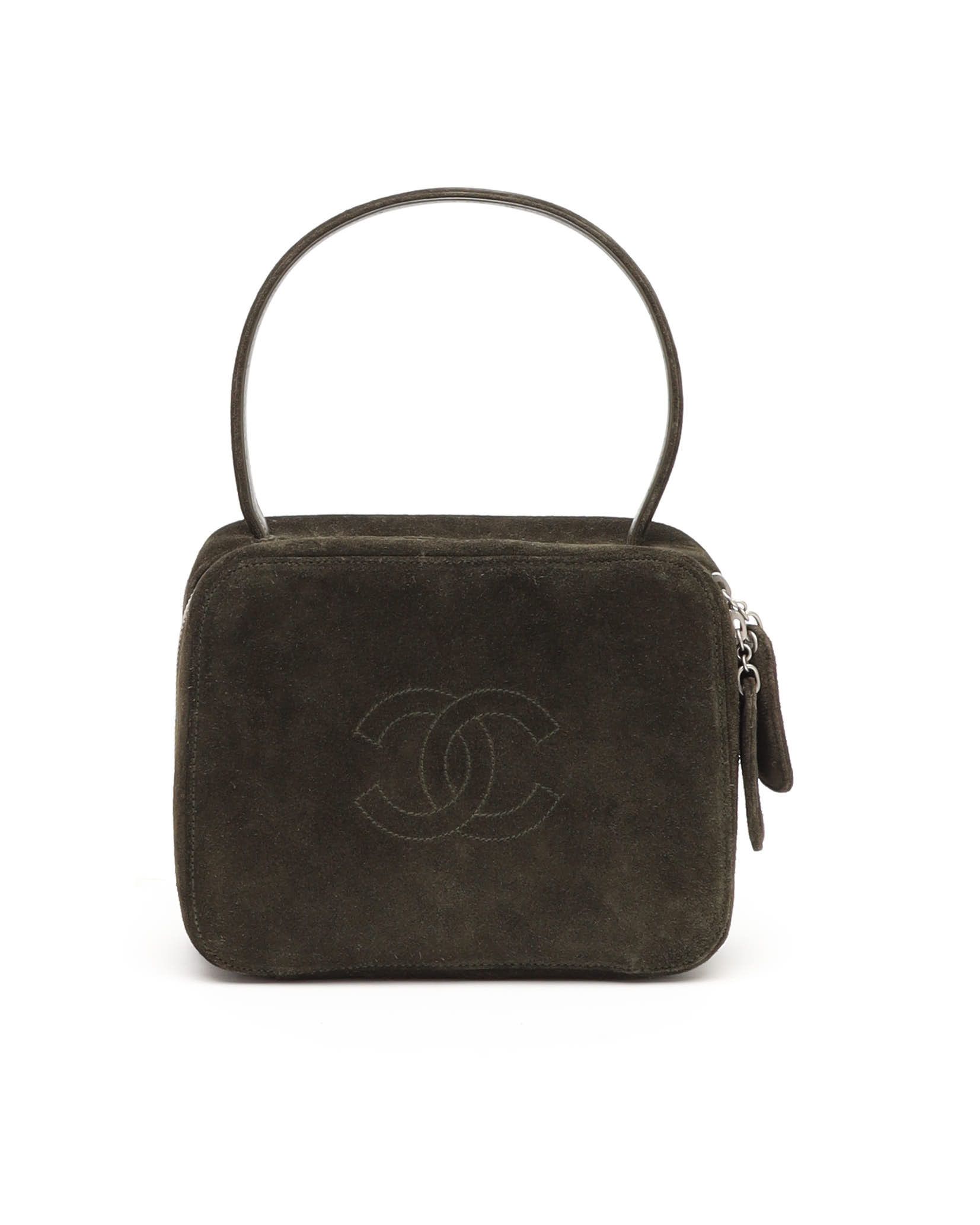 Chanel CC Suede Handbag