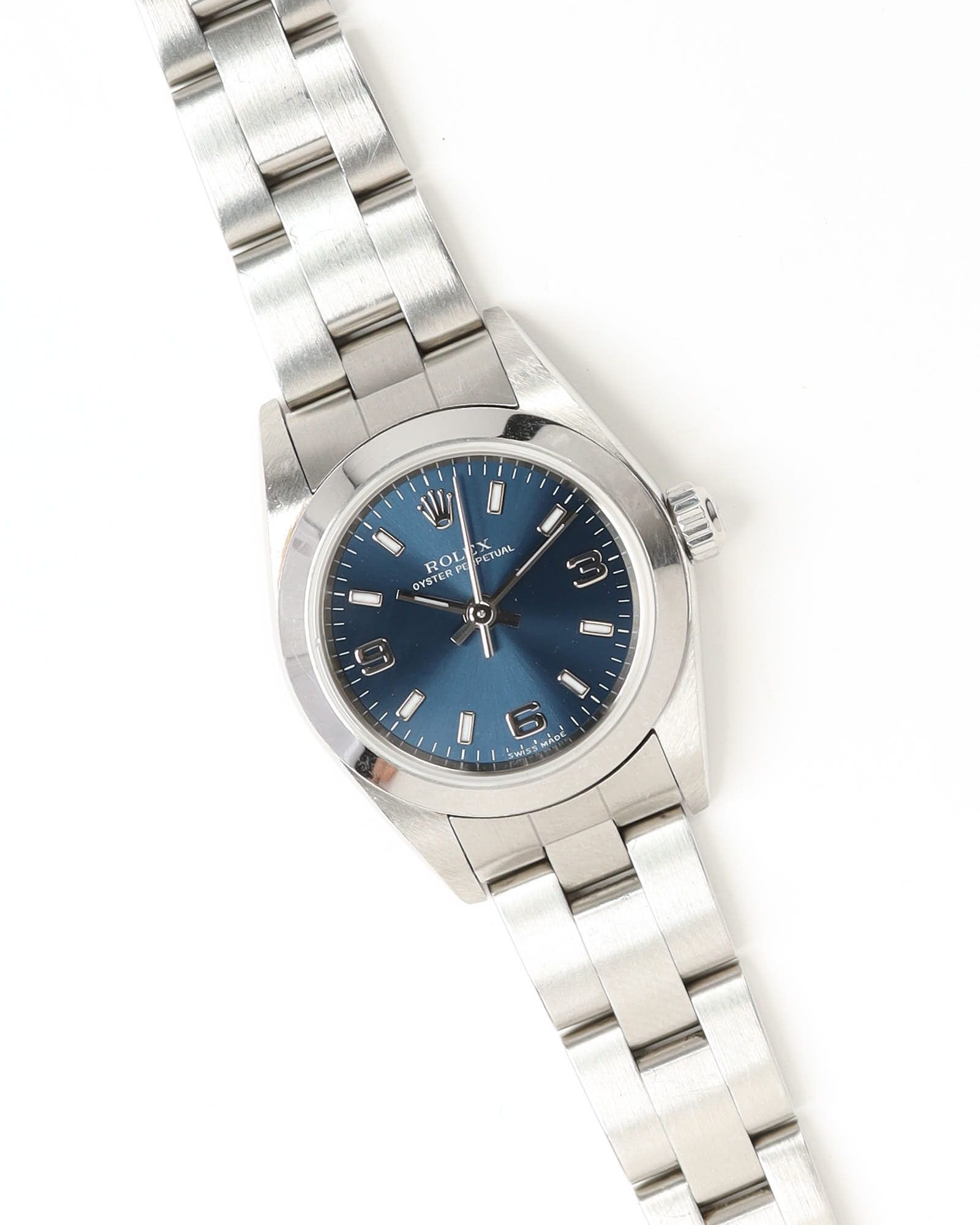 Rolex Lady-oyster Perpetual 25mm Ref 76080 Watch In Metallic