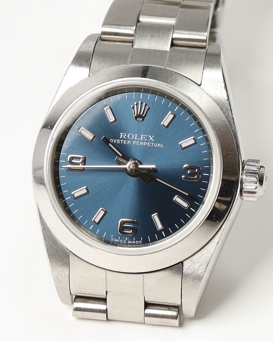 Rolex Lady-oyster Perpetual 25mm Ref 76080 Watch In Metallic