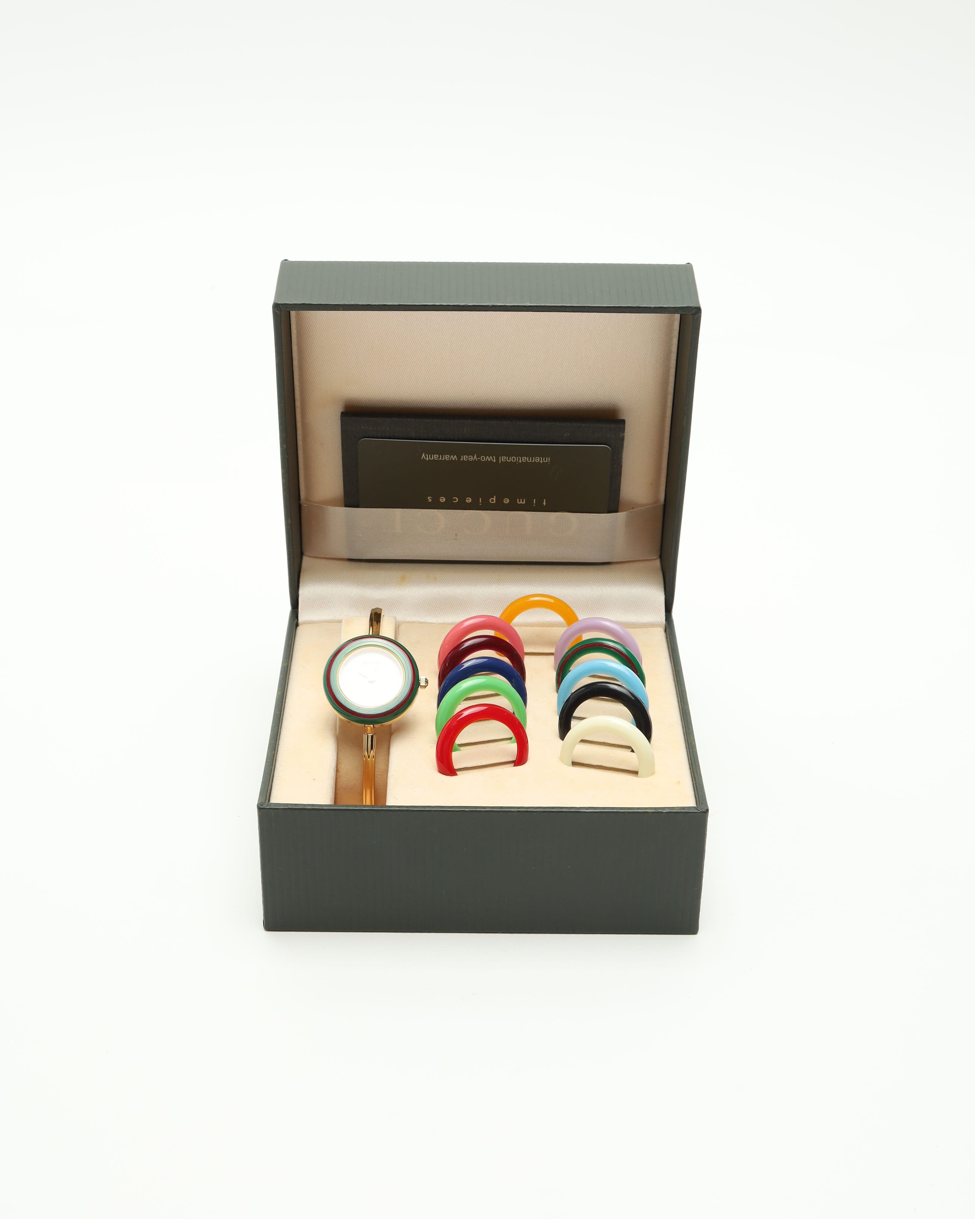 Gucci Change Bezel 26mm Full Set Watch In Gold