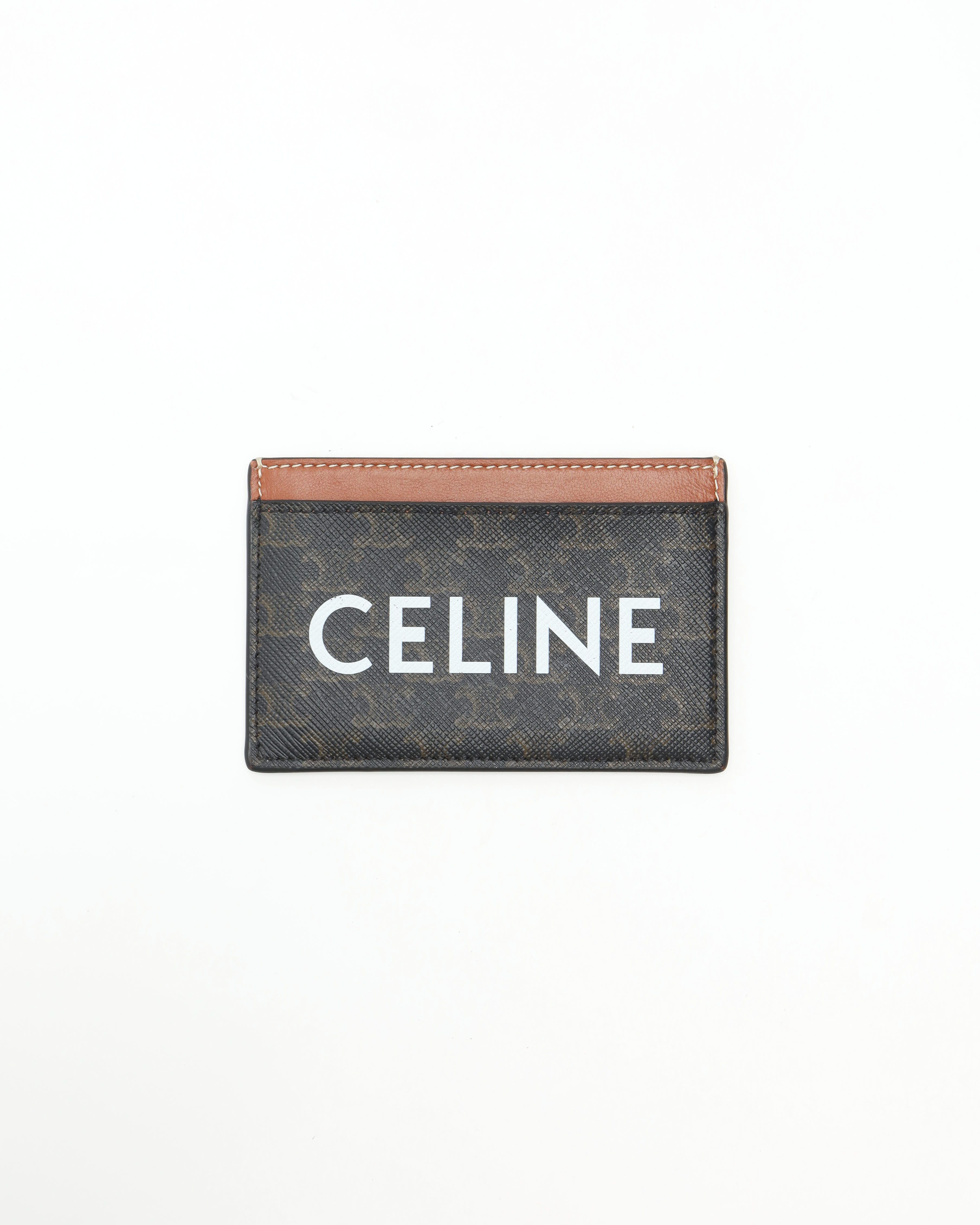 Celine Céline Triomphe Card Holder In Multi