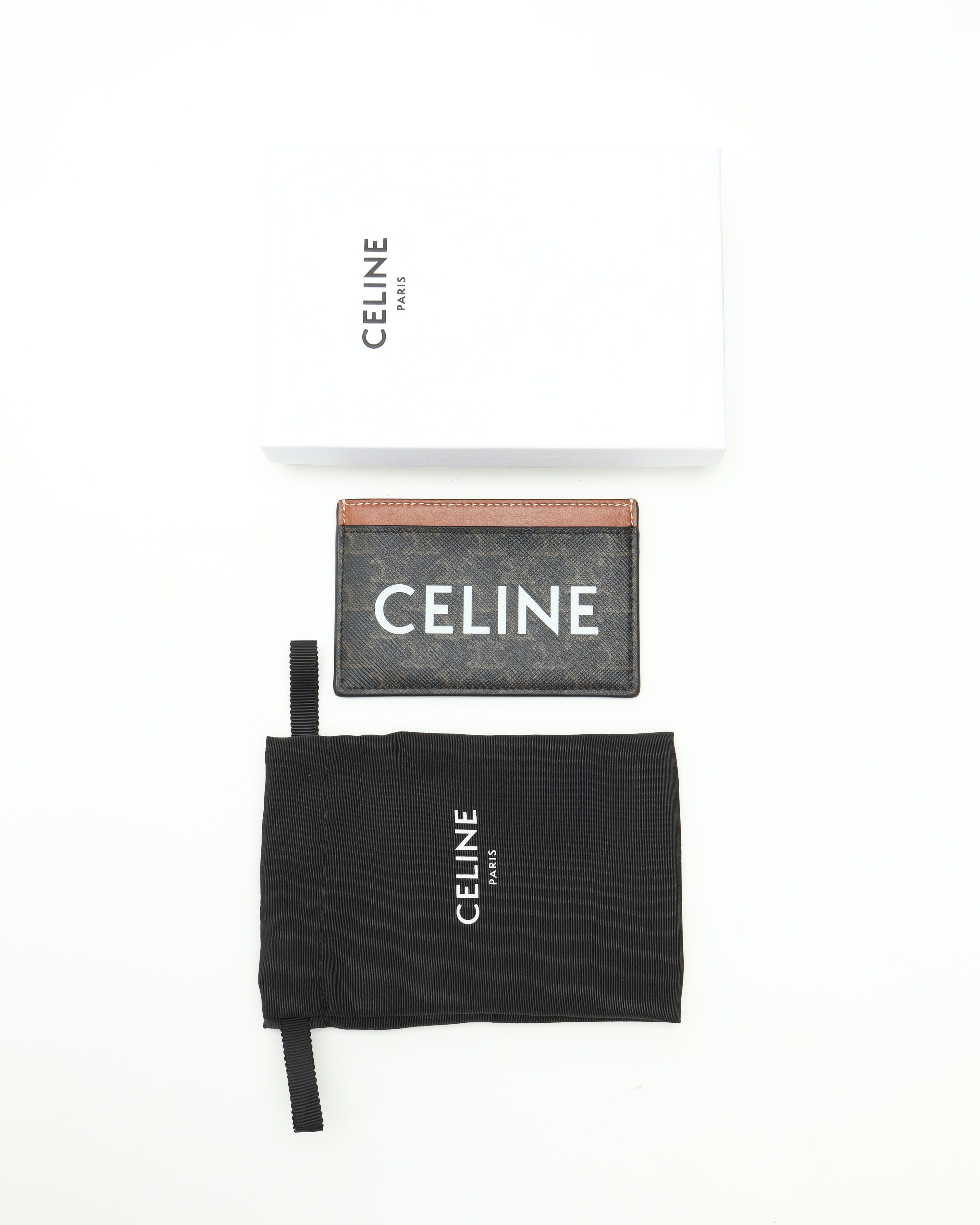 Celine Céline Triomphe Card Holder In Multi
