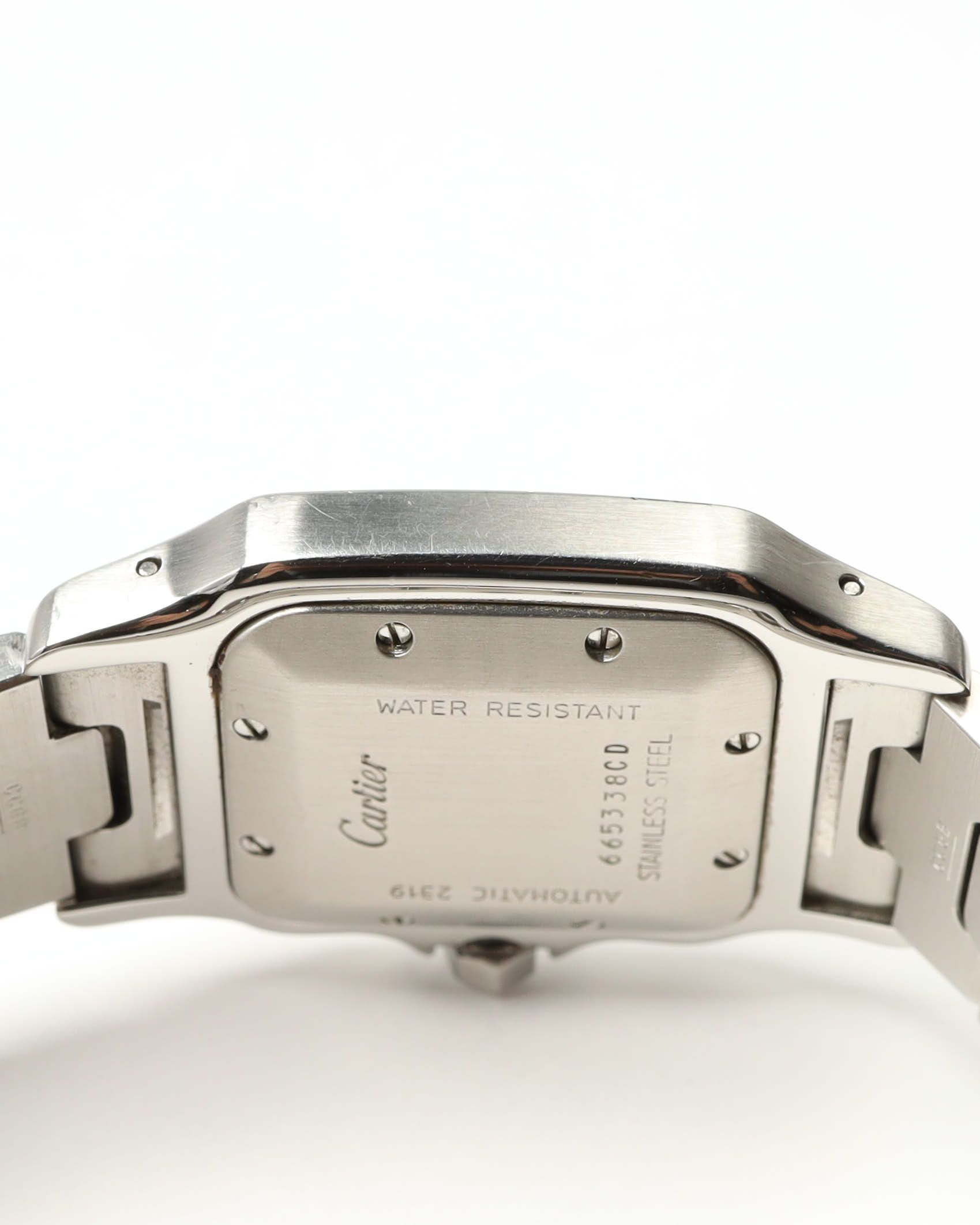 Cartier Santos Galbée 29mm Ref 2319 Tropical Automatic Watch In Gray