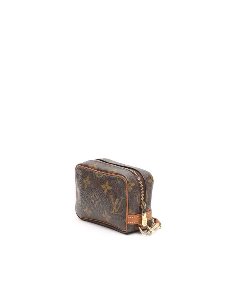 Pre-owned Louis Vuitton Small Monogram Trousse Wapity Pouch In Brown
