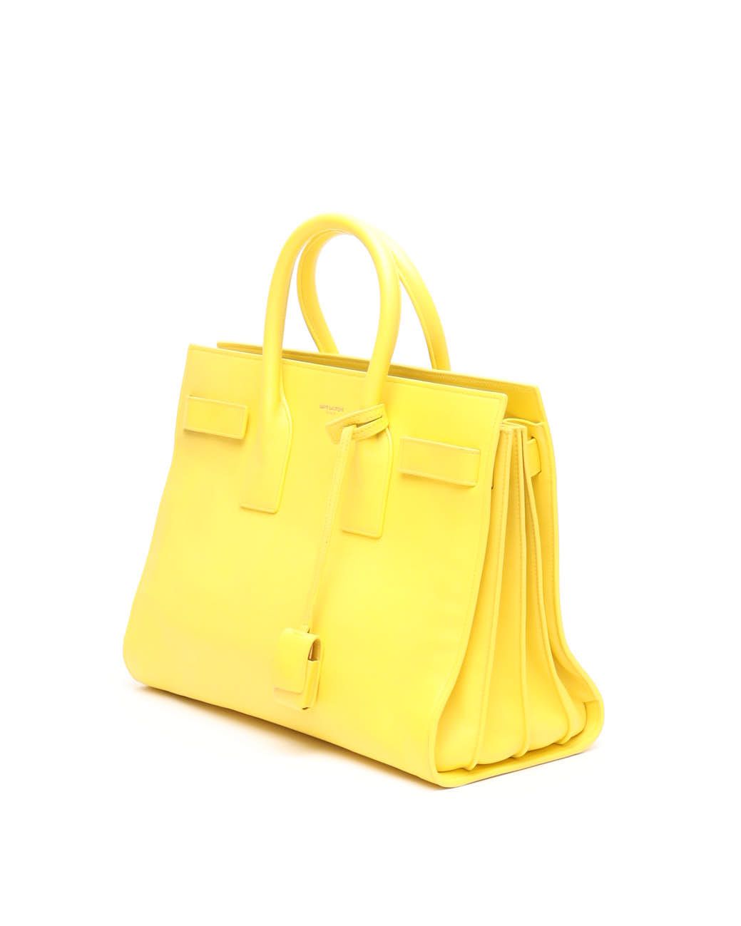 Saint Laurent Small Sac De Jour Bag In Yellow