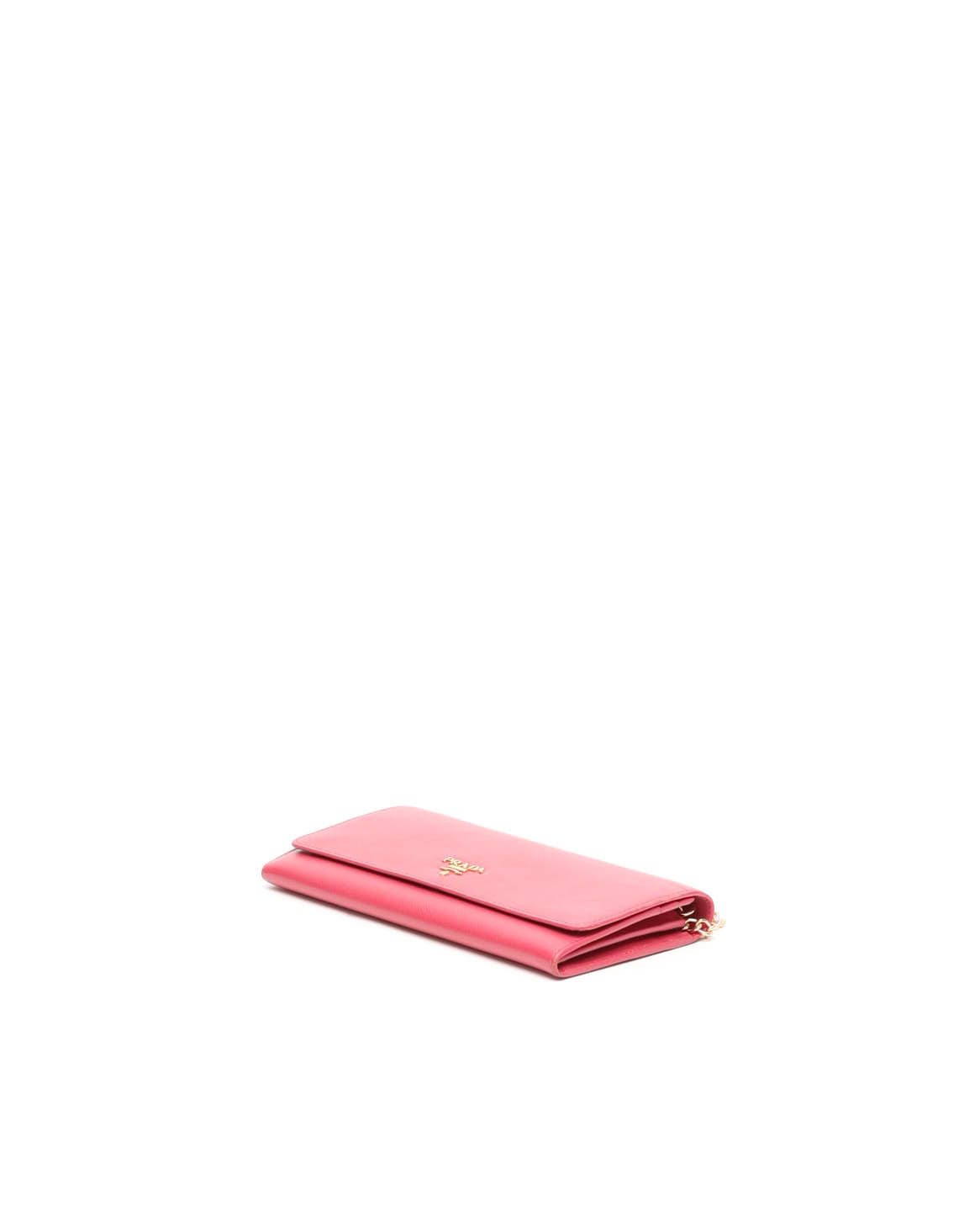 Prada Saffiano Wallet On Chain Bag In Pink