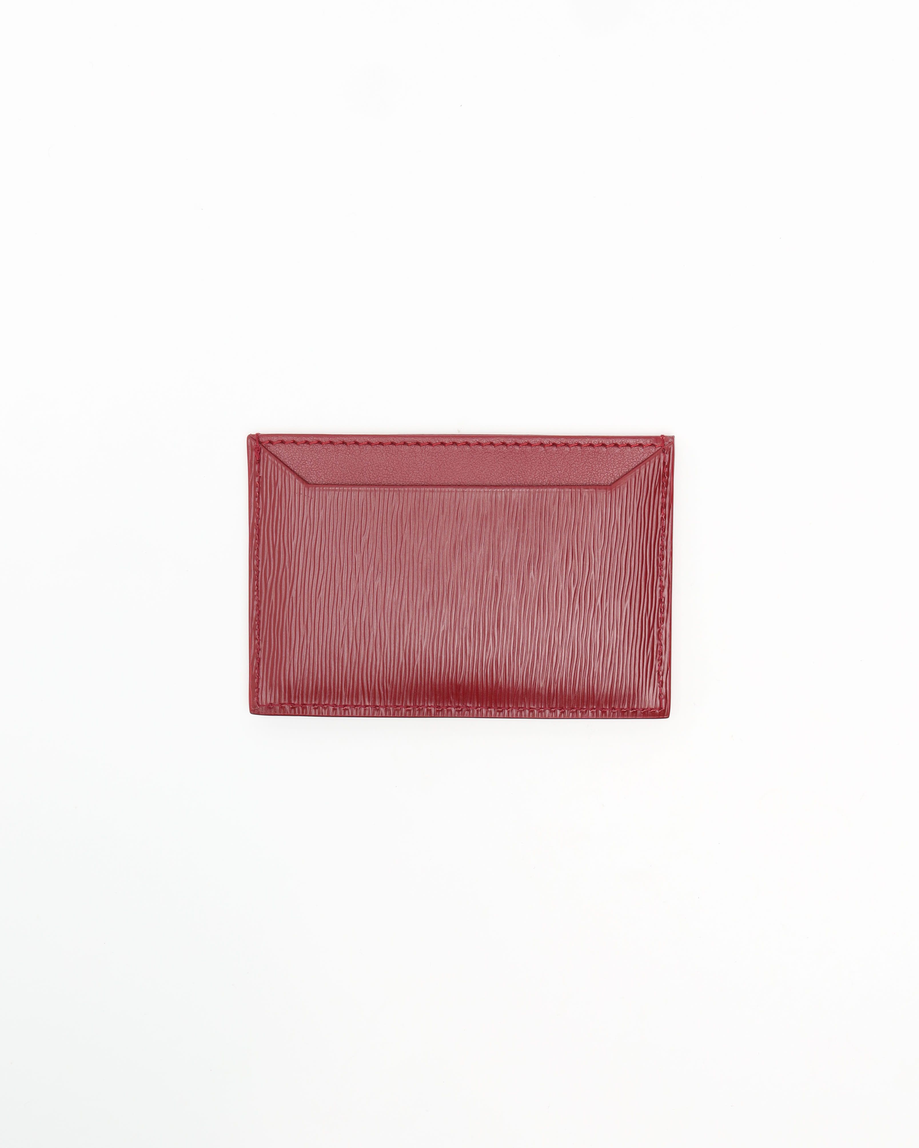 Prada Vitello Leather Card Holder In Pattern