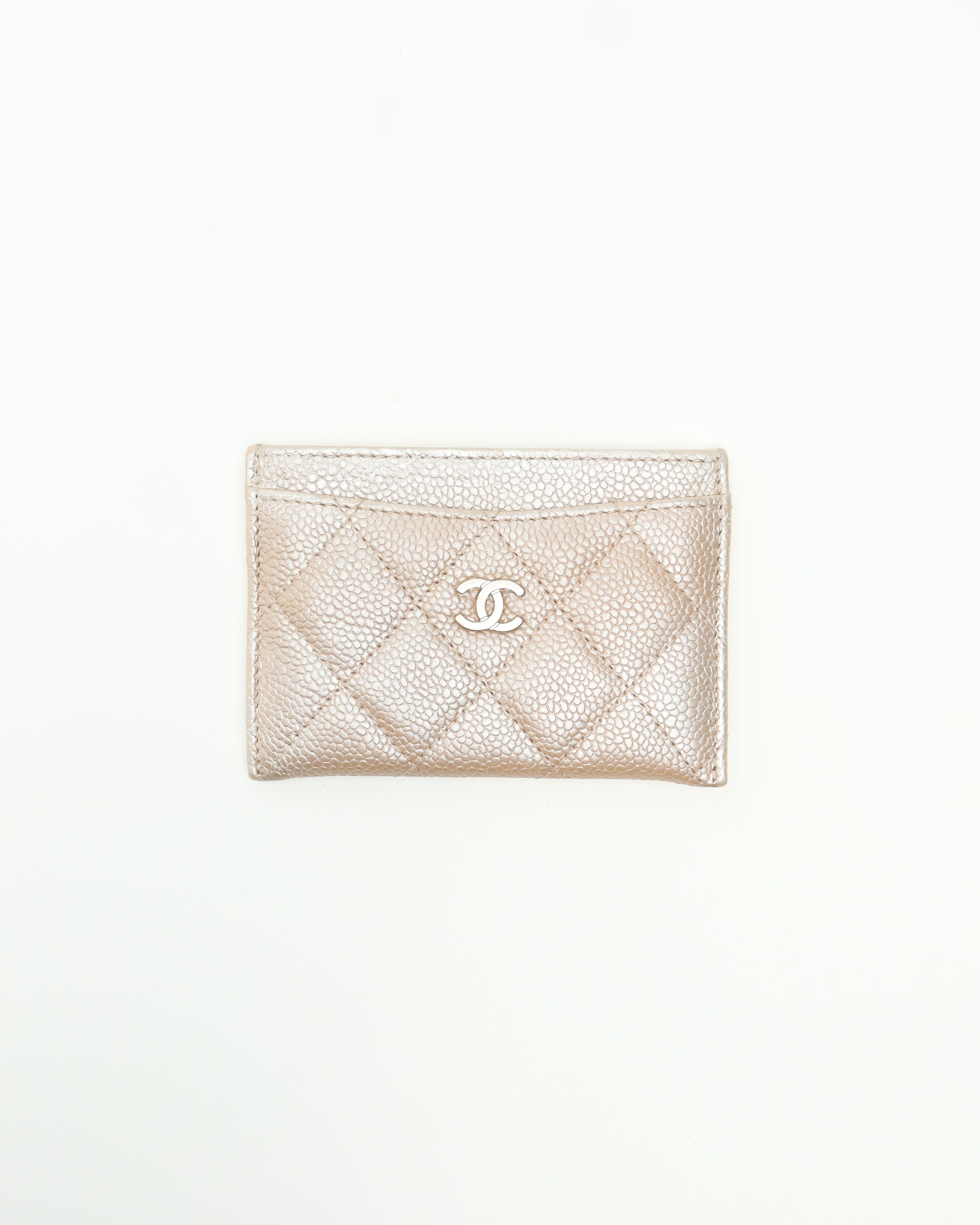 Chanel Matelasse Grained Calfskin Card Holder