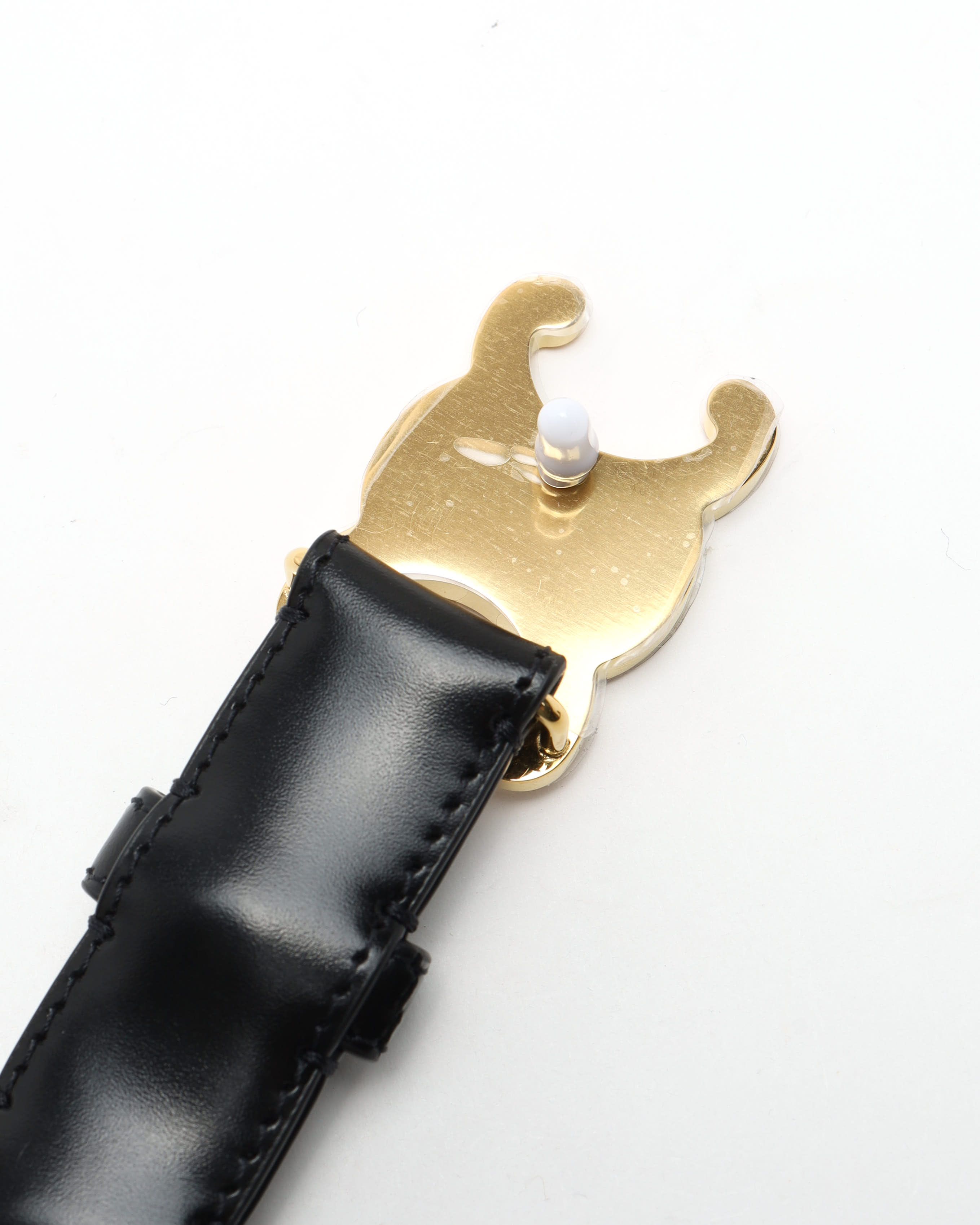 Celine Céline Medium 25mm Triomphe Belt, Size 95 In Black