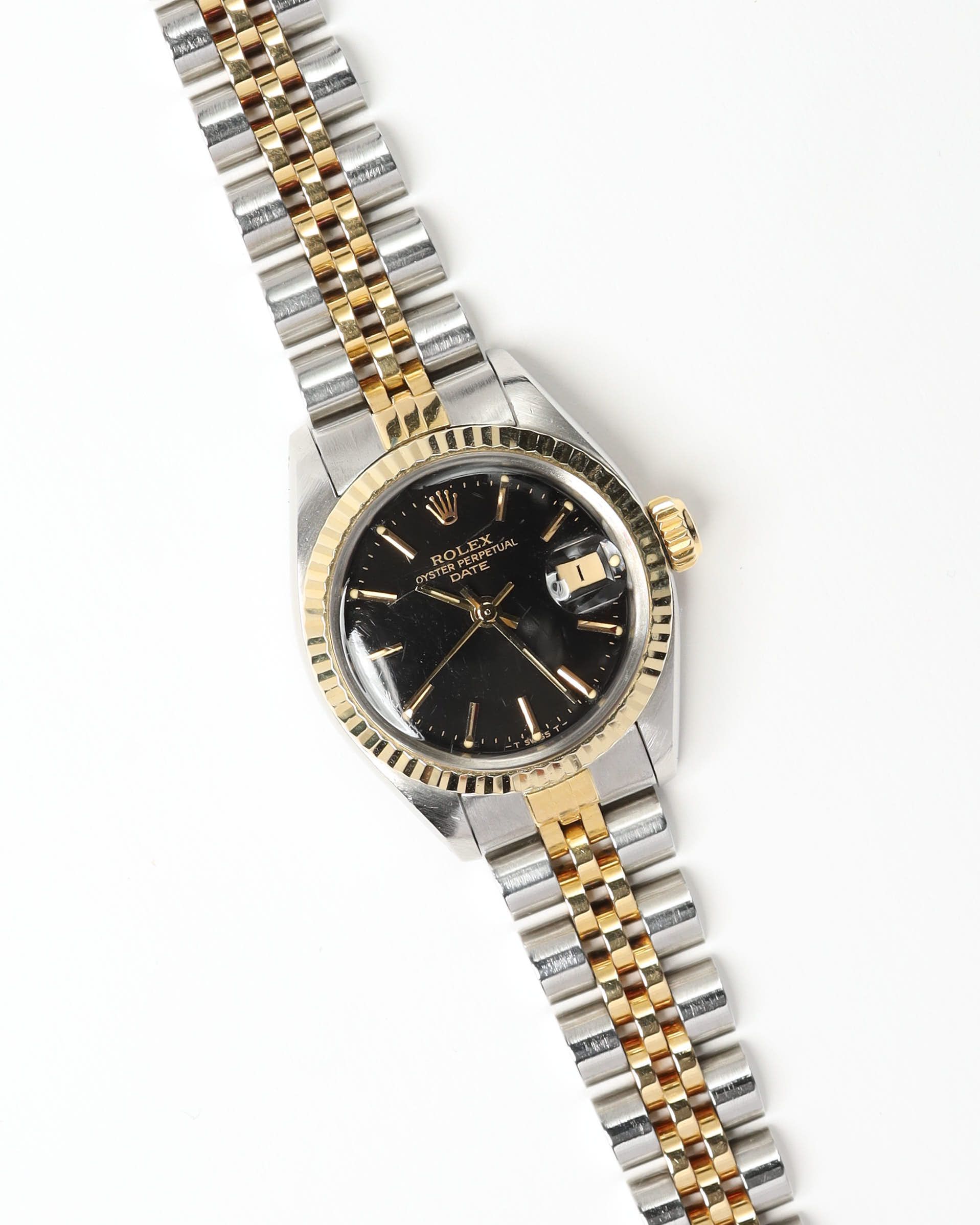 Rolex Lady-oyster Perpetual 26mm Ref 6917 Full Set 1983 Watch In Multi