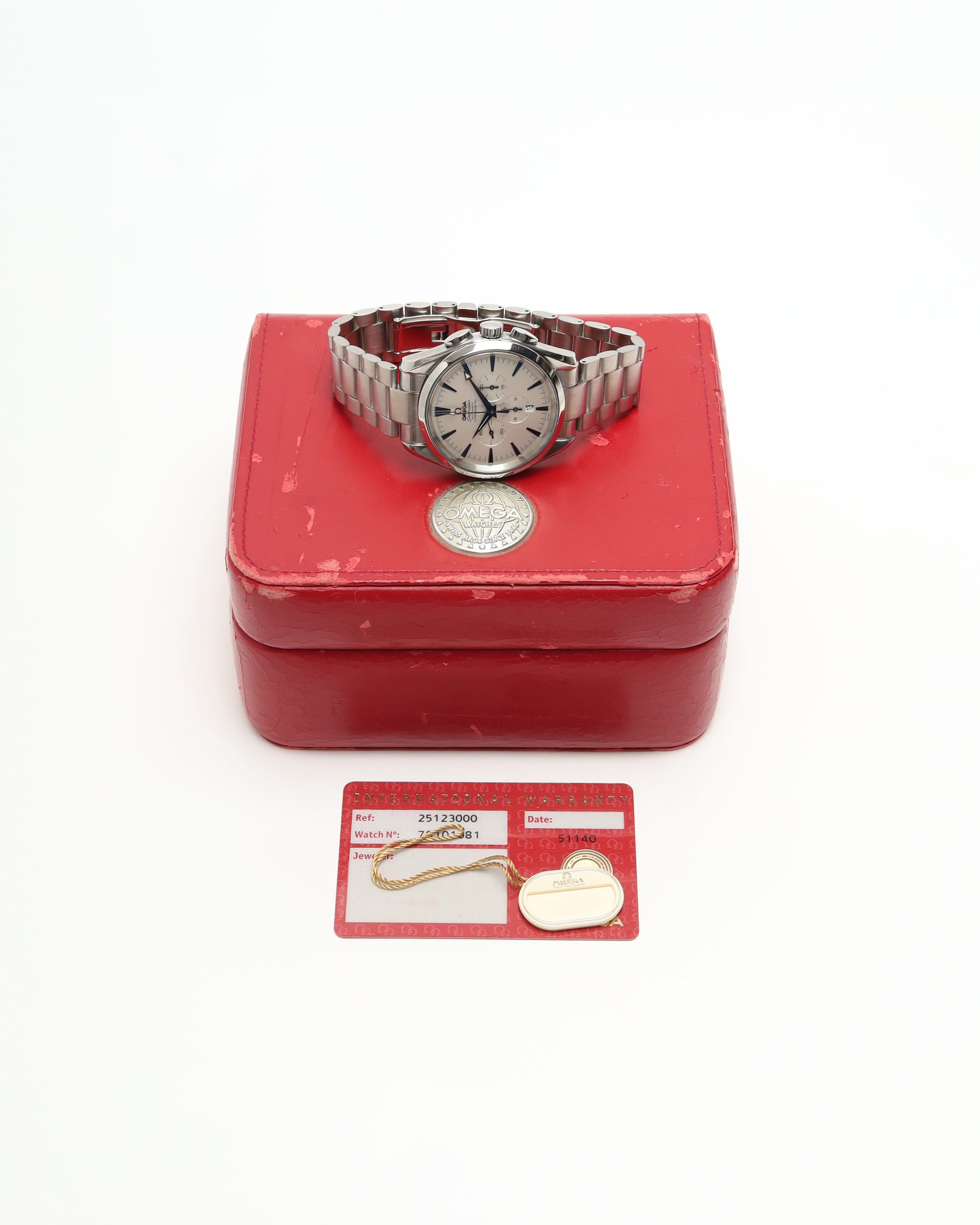 Omega Seamaster Aqua Terra 42mm Ref 2512.30 Full Set Watch In Silver