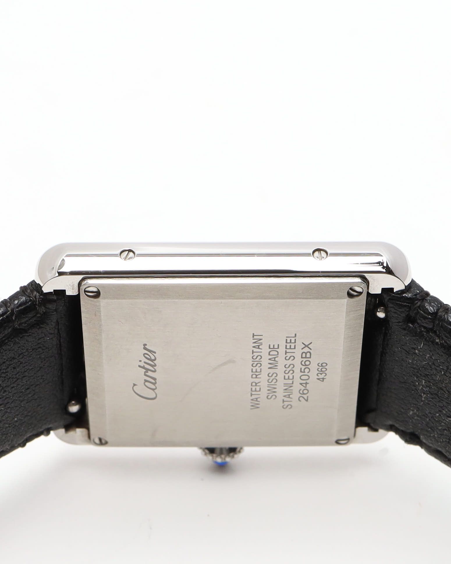 Cartier Tank Solo 26mm Ref 4366 Ful Set Watch In Black