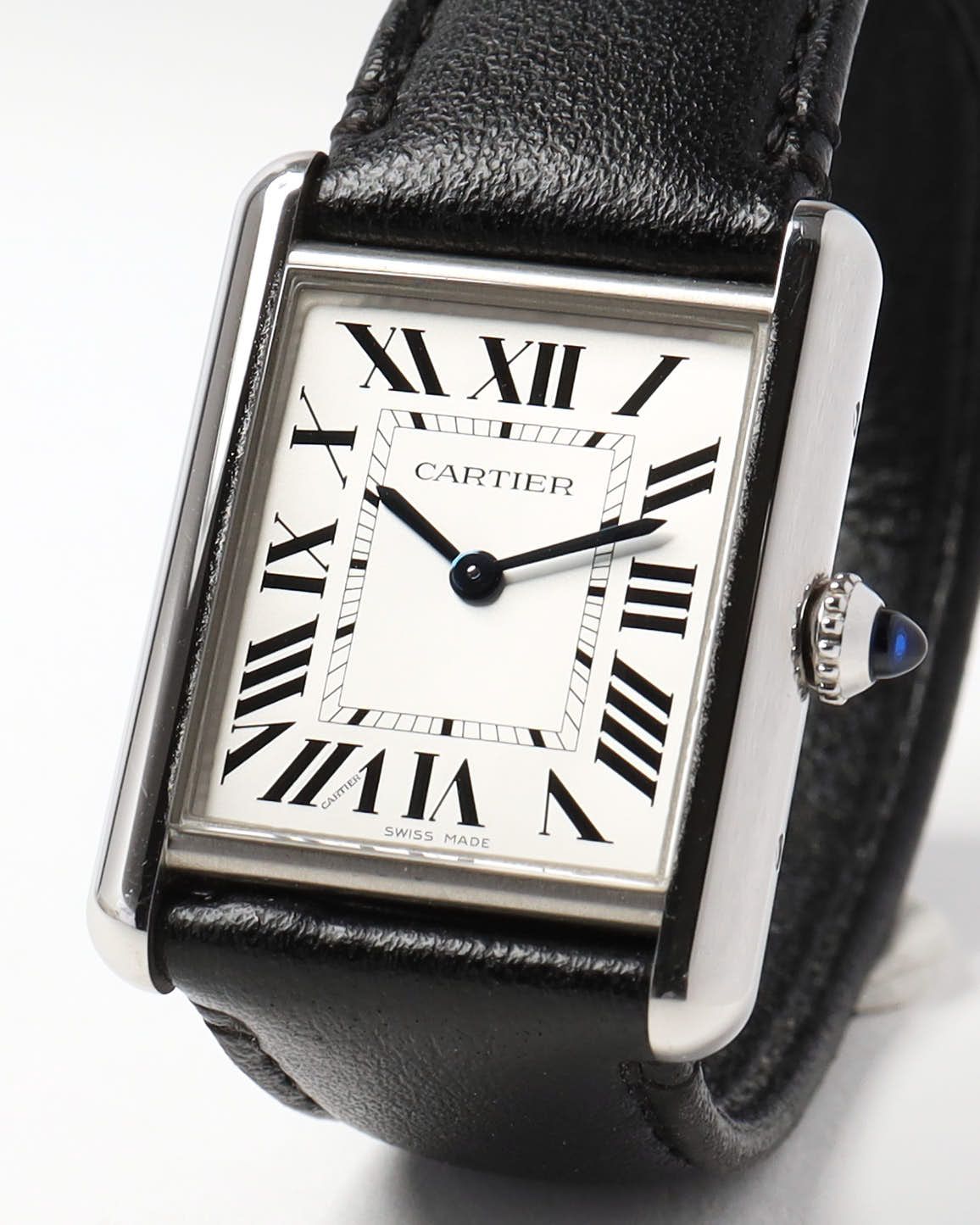 Cartier Tank Solo 26mm Ref 4366 Ful Set Watch In Black
