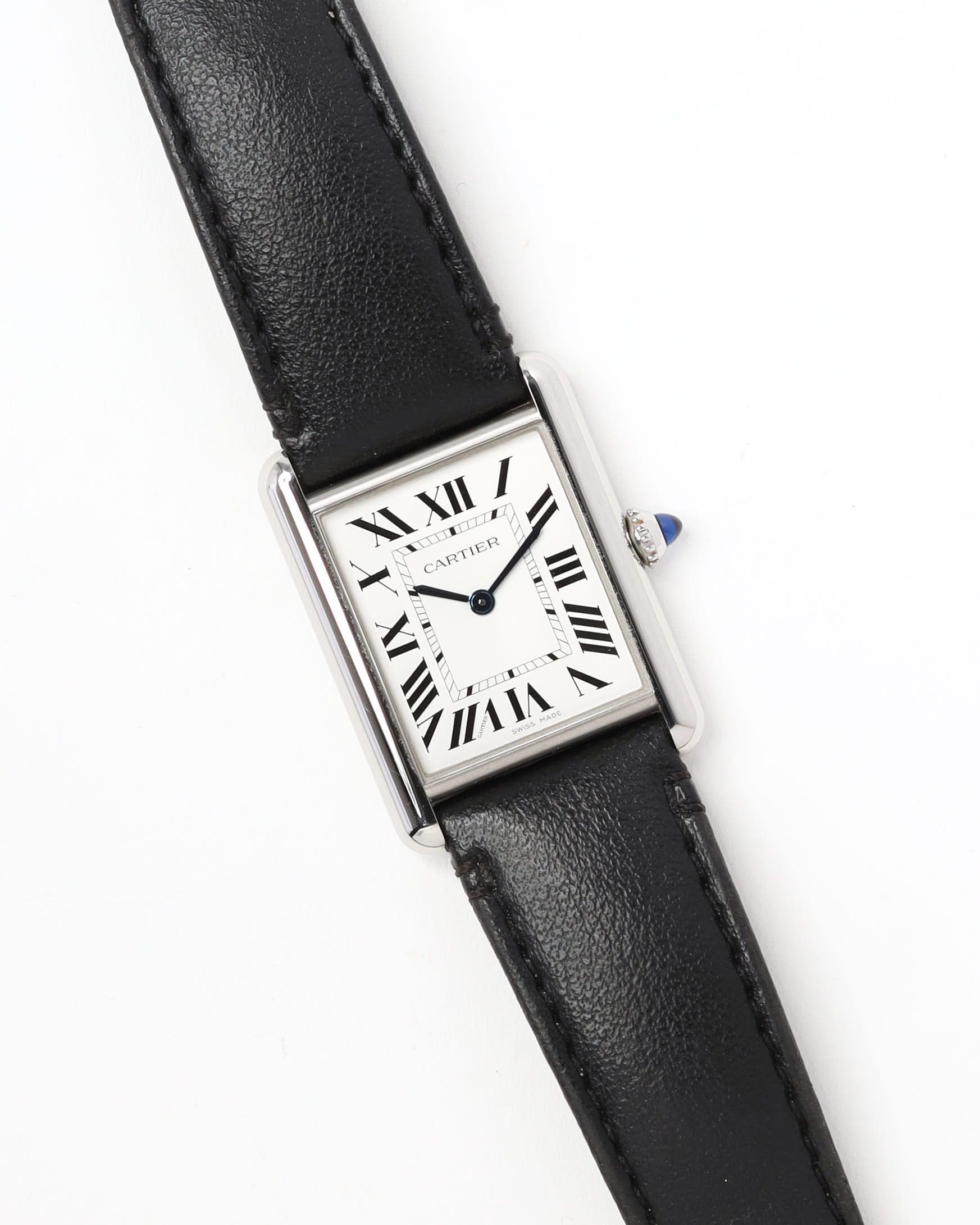 Cartier Tank Solo 26mm Ref 4366 Ful Set Watch In Black