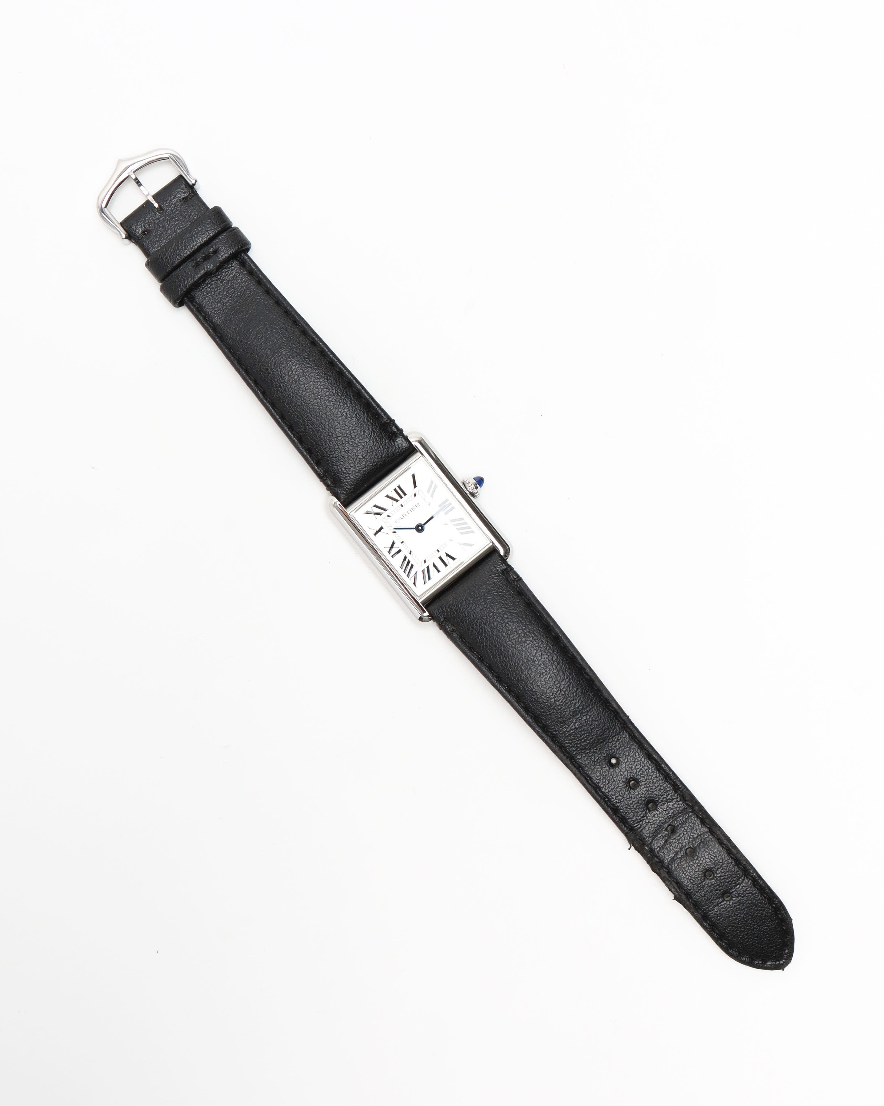 Cartier Tank Solo 26mm Ref 4366 Ful Set Watch In Black