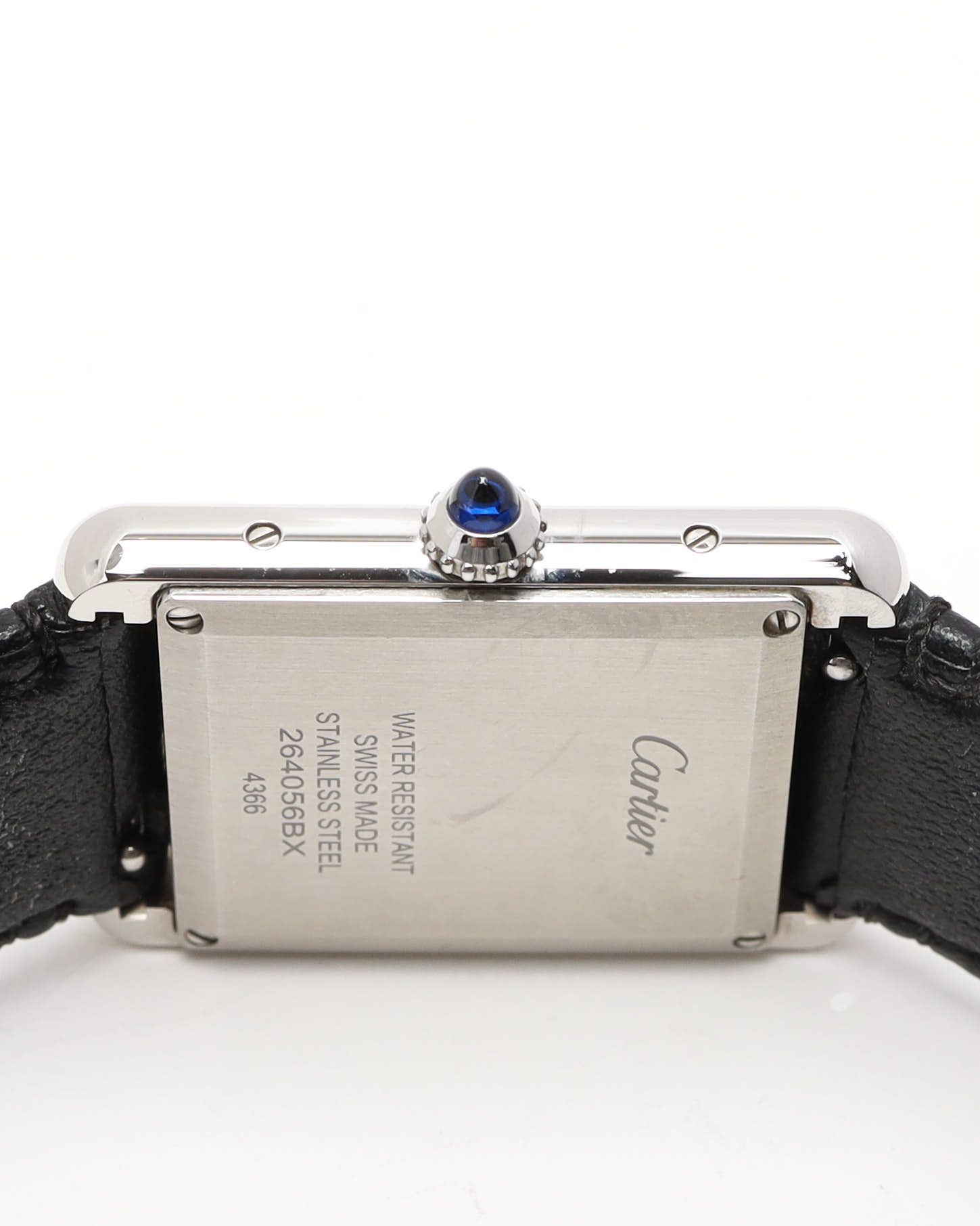 Cartier Tank Solo 26mm Ref 4366 Ful Set Watch In Black
